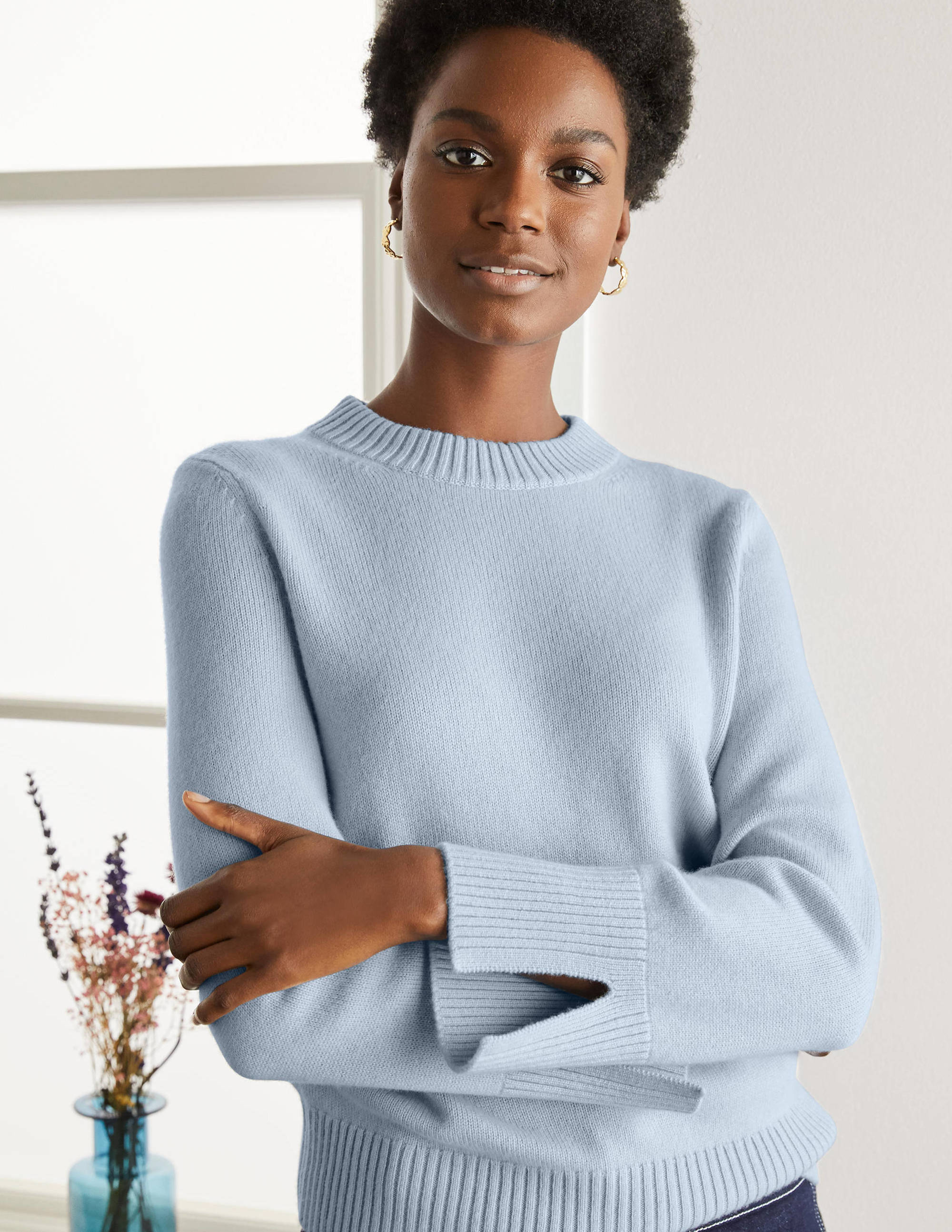 Pull Dundee en cachemire-Bleu - Image 2