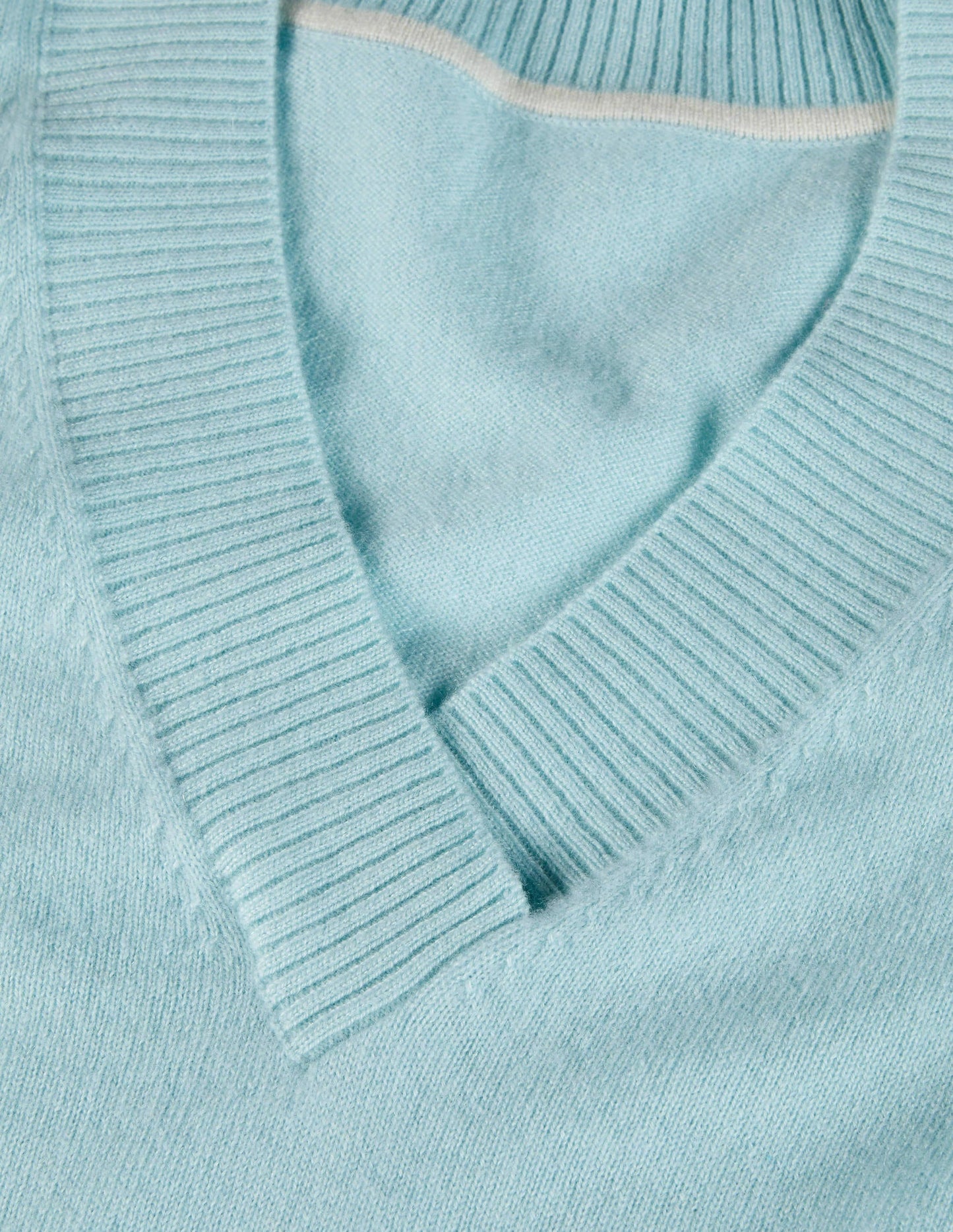 Oakley Kaschmirpullover mit V-Ausschnitt-Türkis