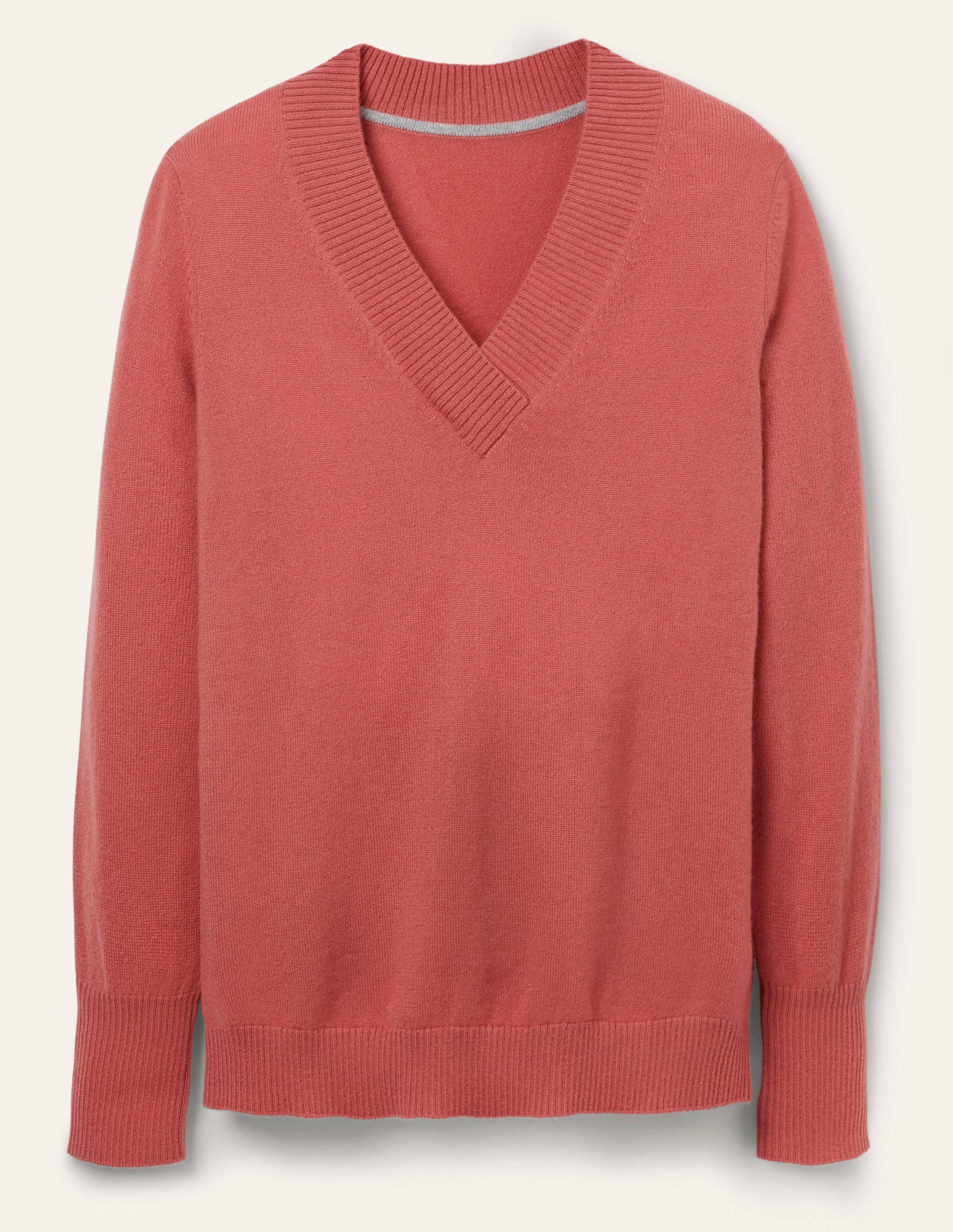 Oakley Kaschmirpullover mit V-Ausschnitt-Staubrot - Image 5