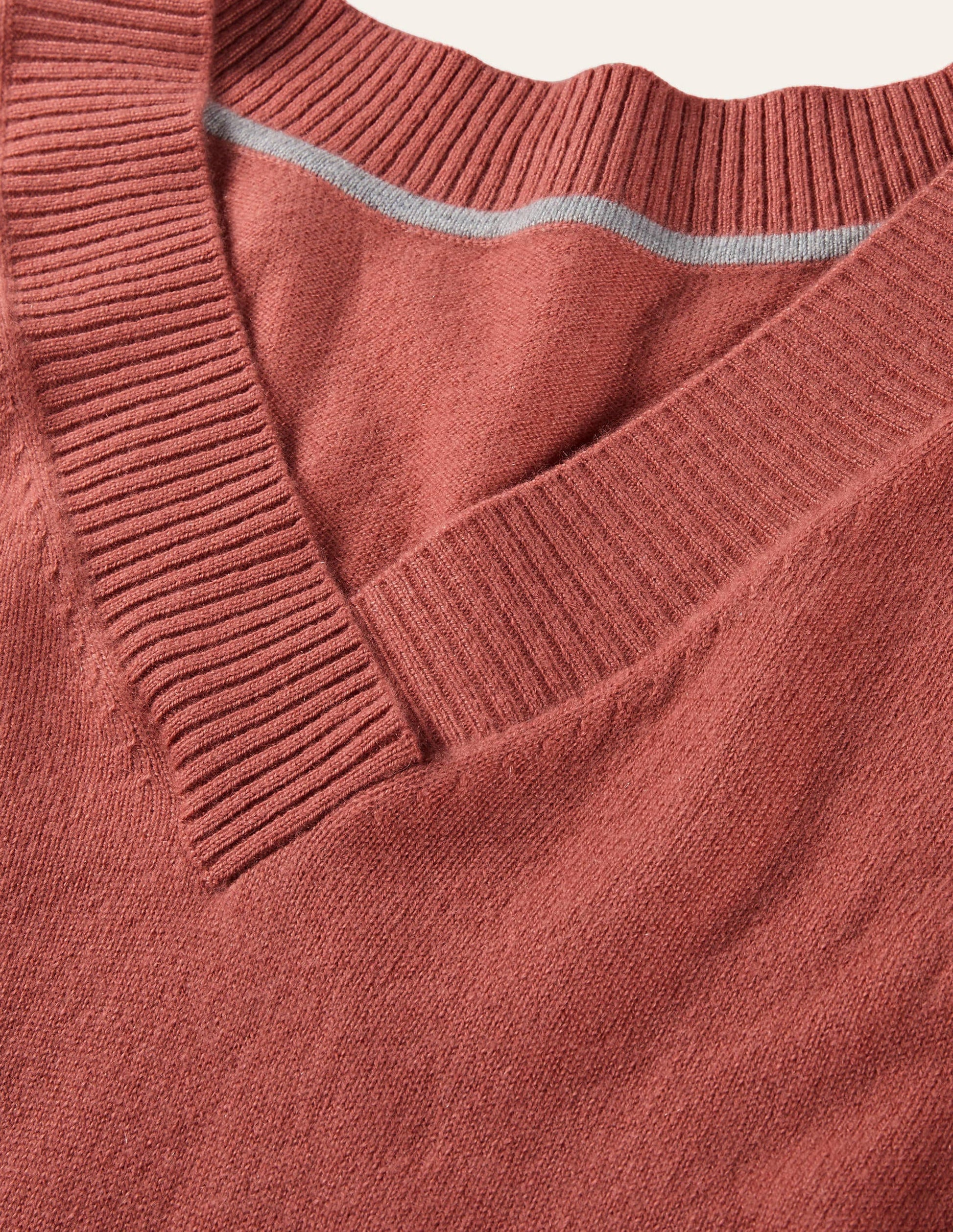 Oakley Kaschmirpullover mit V-Ausschnitt-Staubrot-6