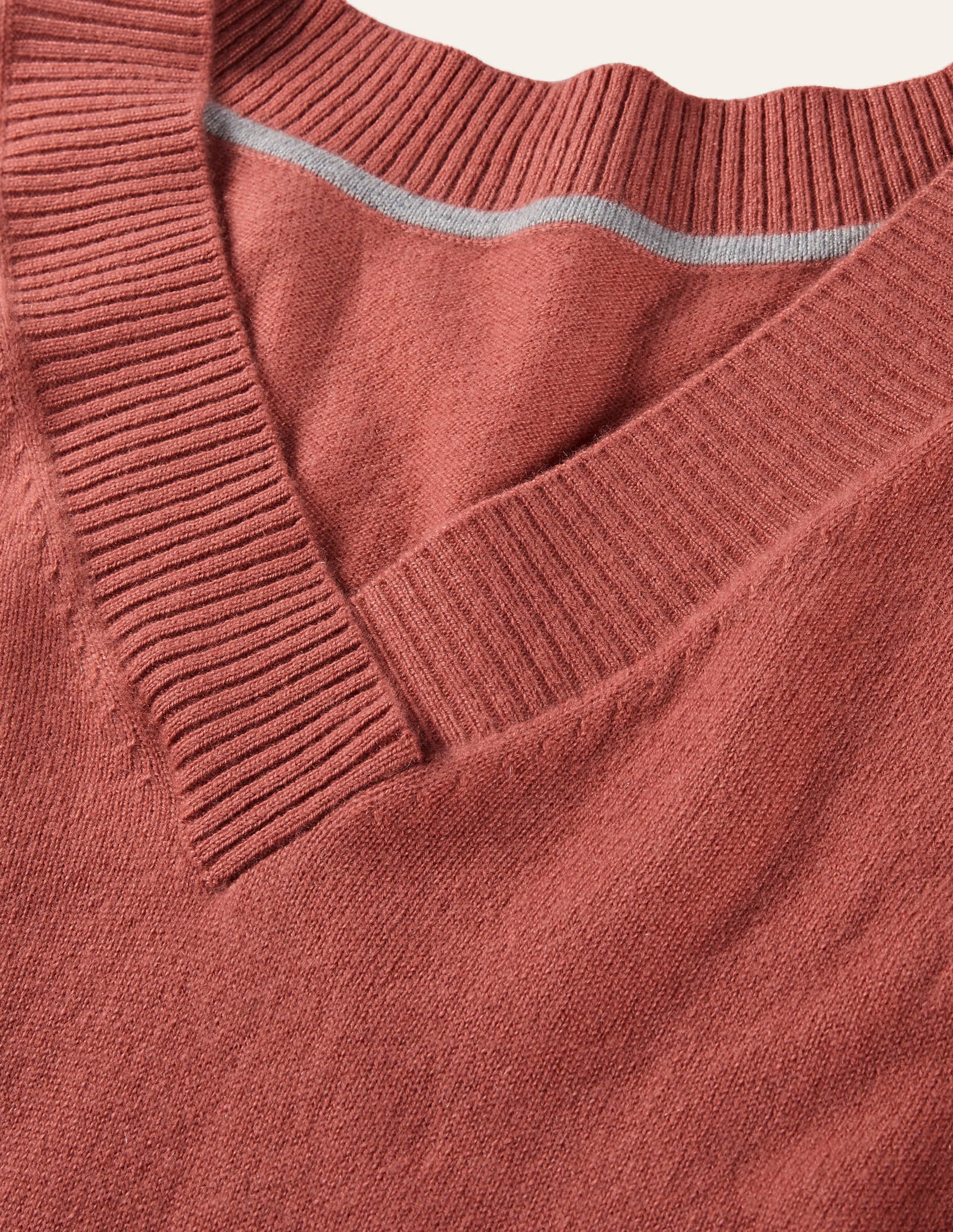 Oakley Kaschmirpullover mit V-Ausschnitt-Staubrot - Image 6