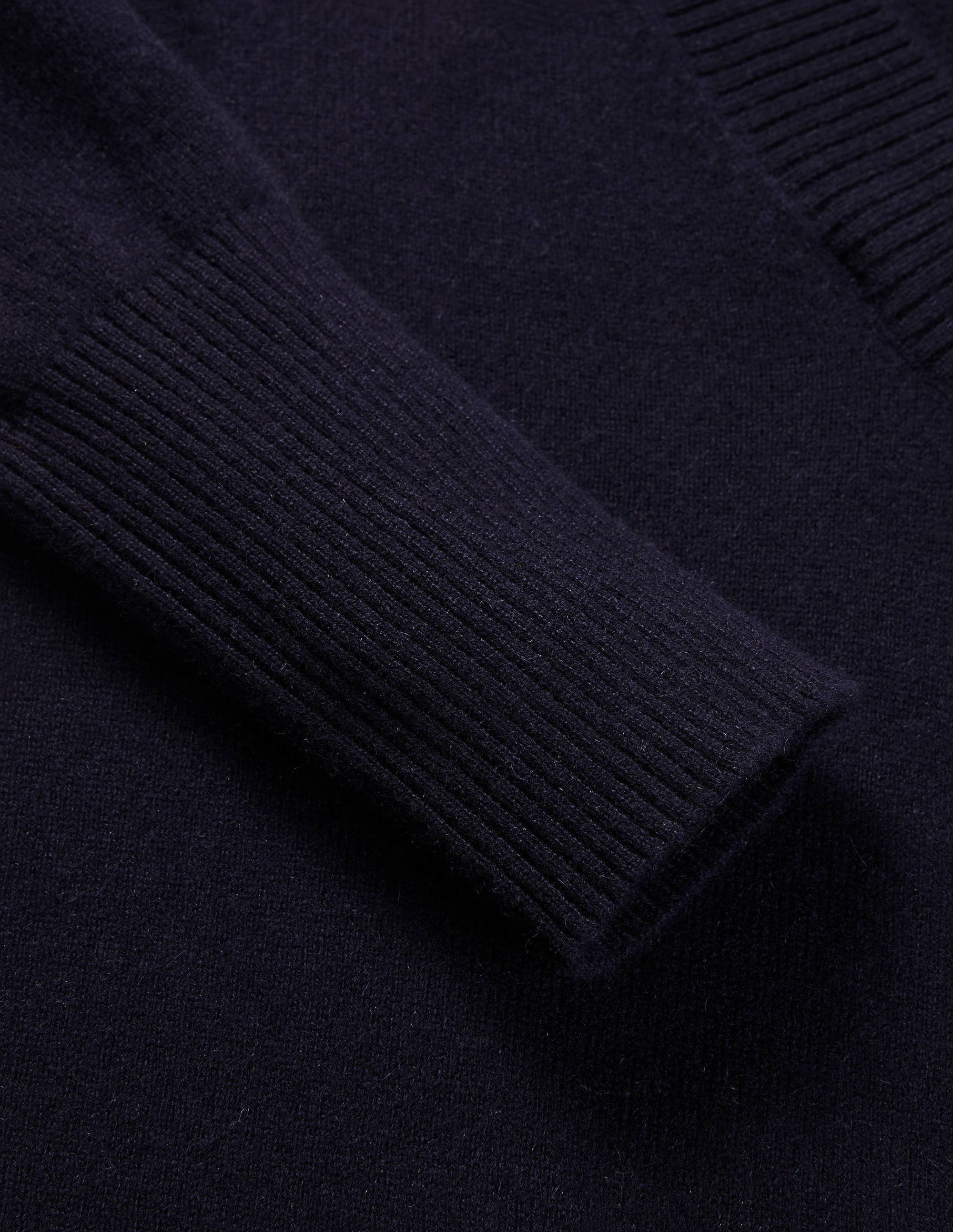 Pull col V Oakley en cachemire-Bleu marine - Image 6