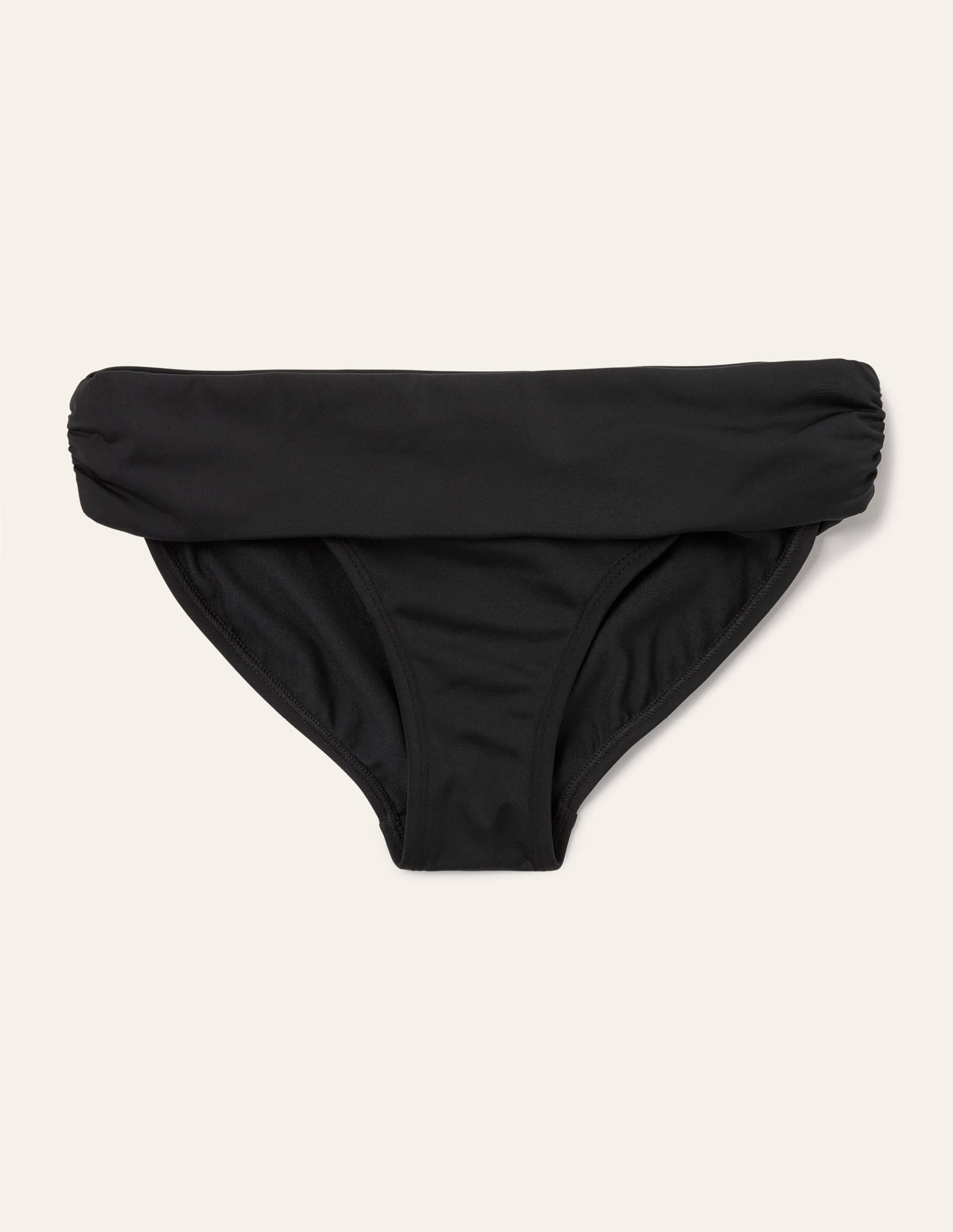 Klassische Bikinihose mit umgeschlagenem Bund-Schwarz - Image 7