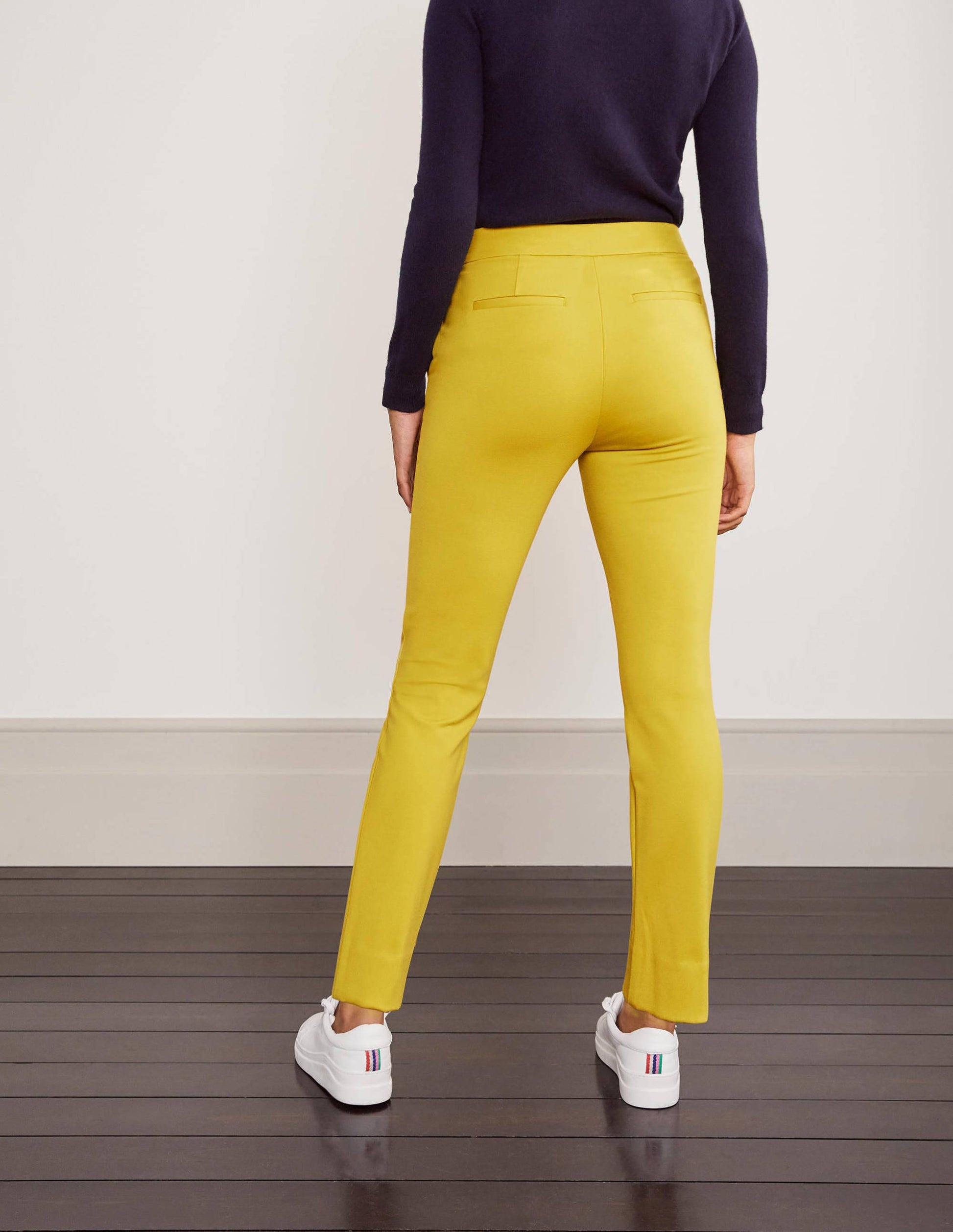 Hampshire 7/8-Ponte-Roma-Hose-Schwefelgelb-2