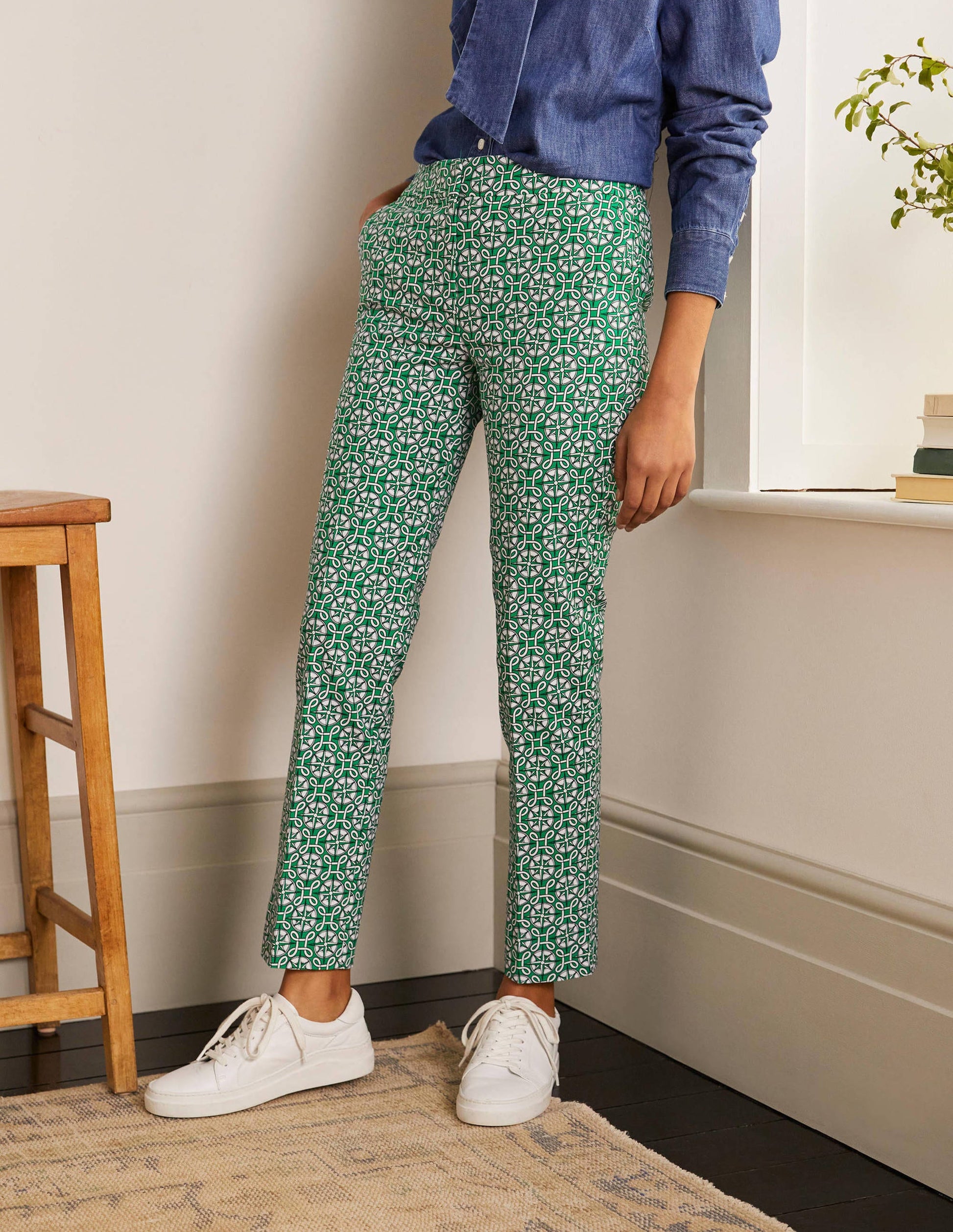 Richmond 7/8 Trouser-Sapling, Compass Knot-1