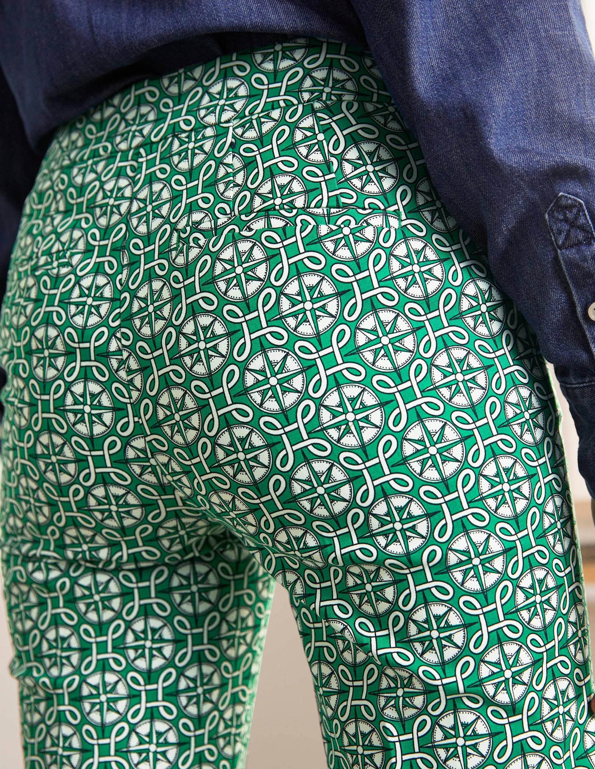 Richmond 7/8 Trouser-Sapling, Compass Knot - Image 3