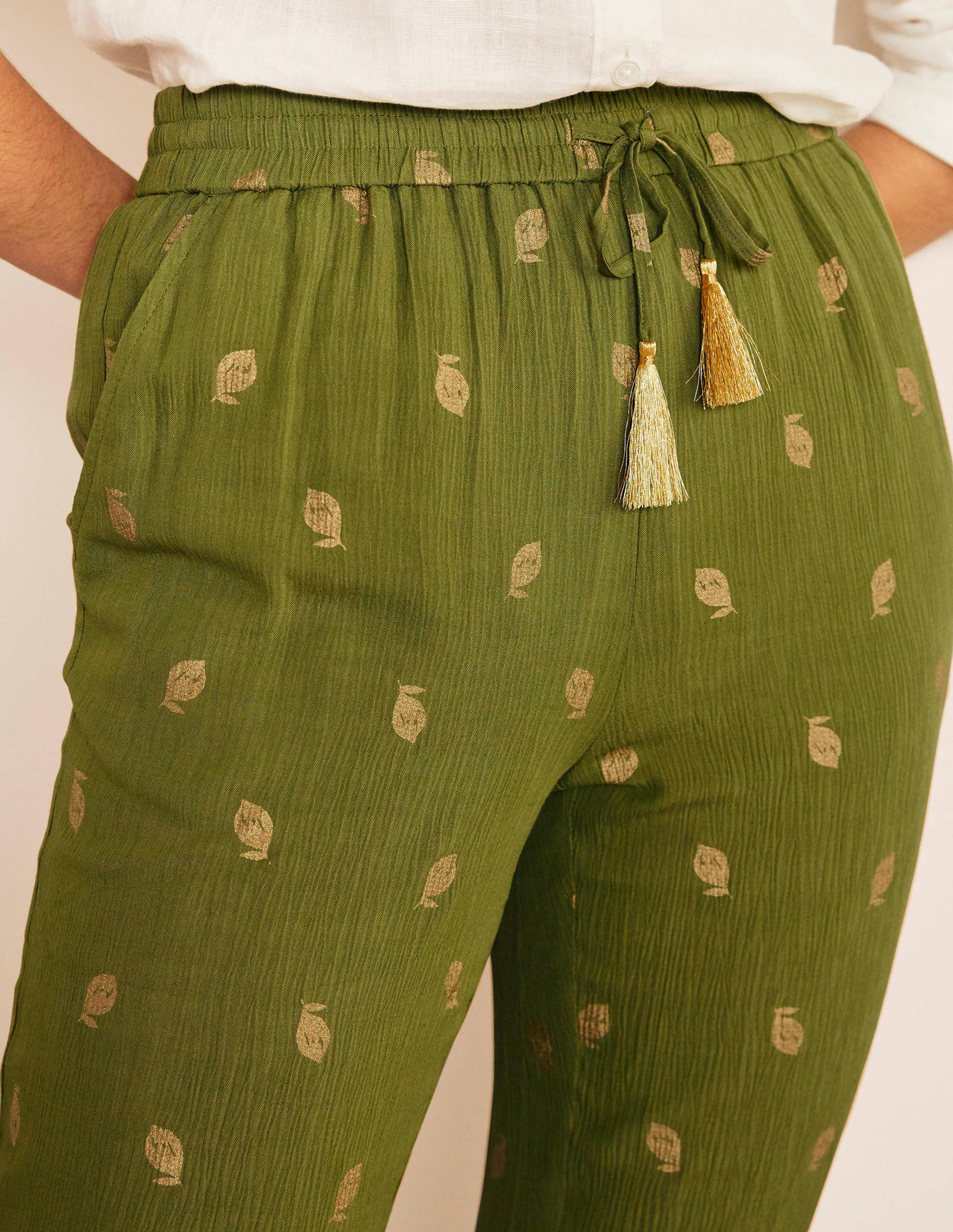 Bembridge Trousers-Pea, Citrus Fruit Foil - Image 3