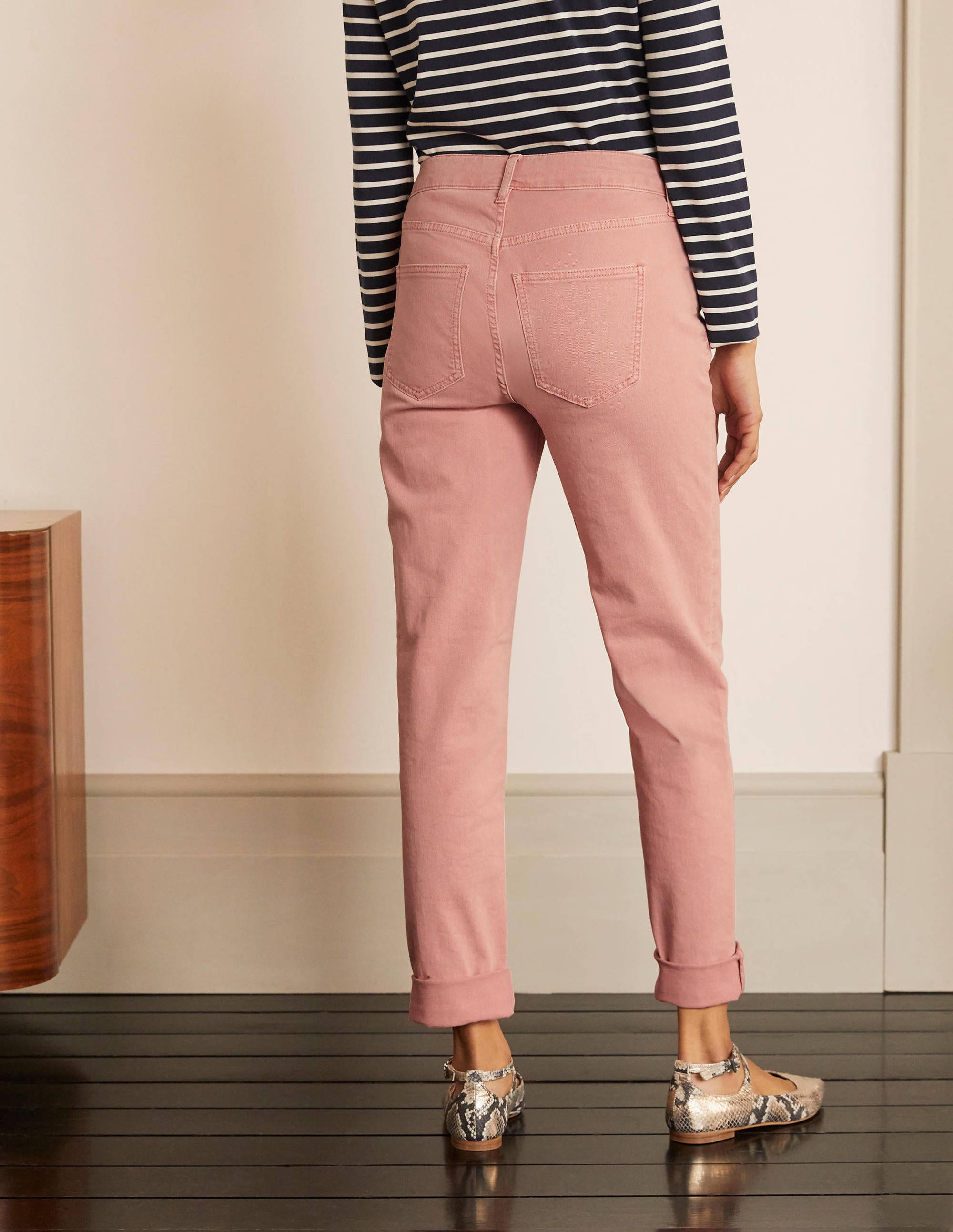 Jean girlfriend-Rose pâle délavé - Image 2