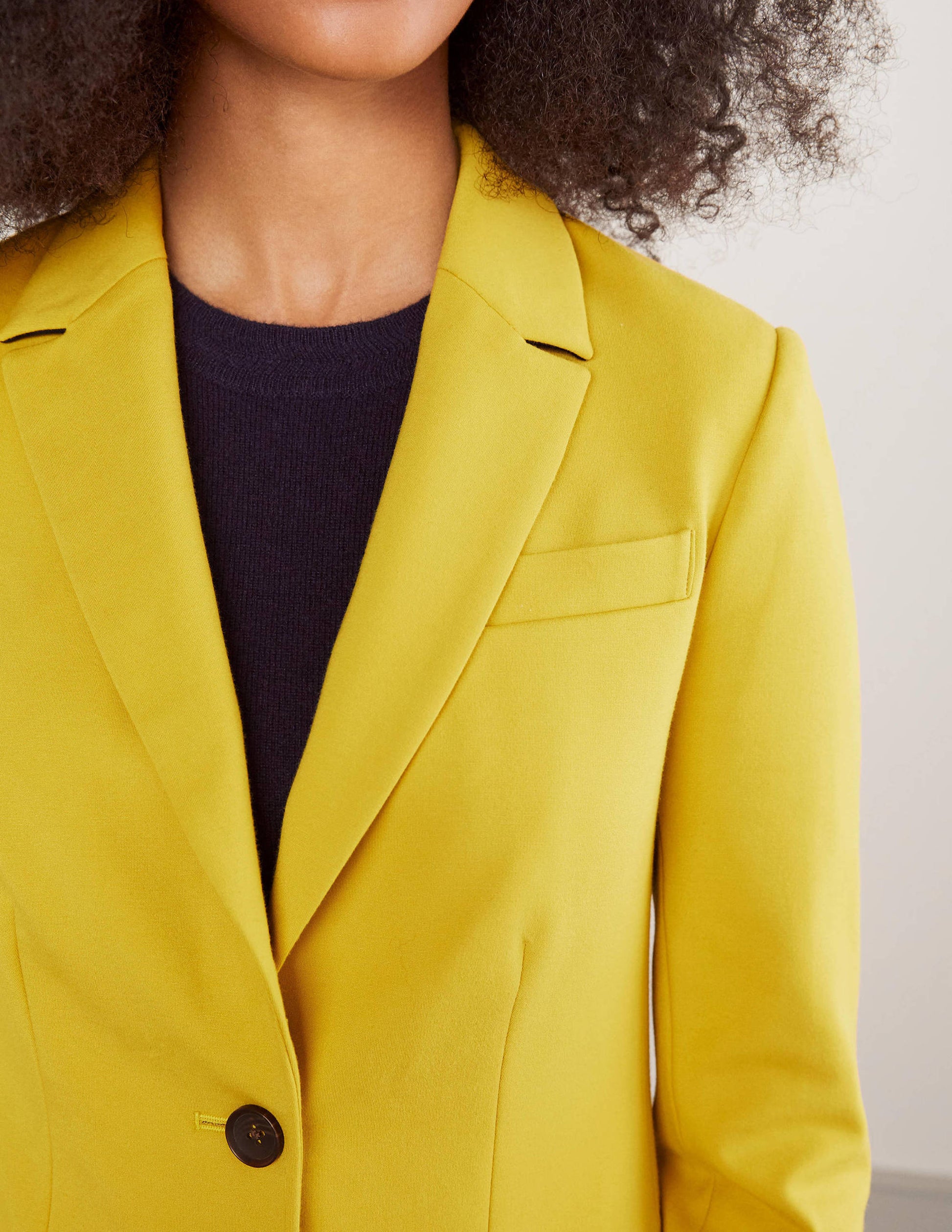 Smyth Ponté-Blazer-Schwefelgelb-3