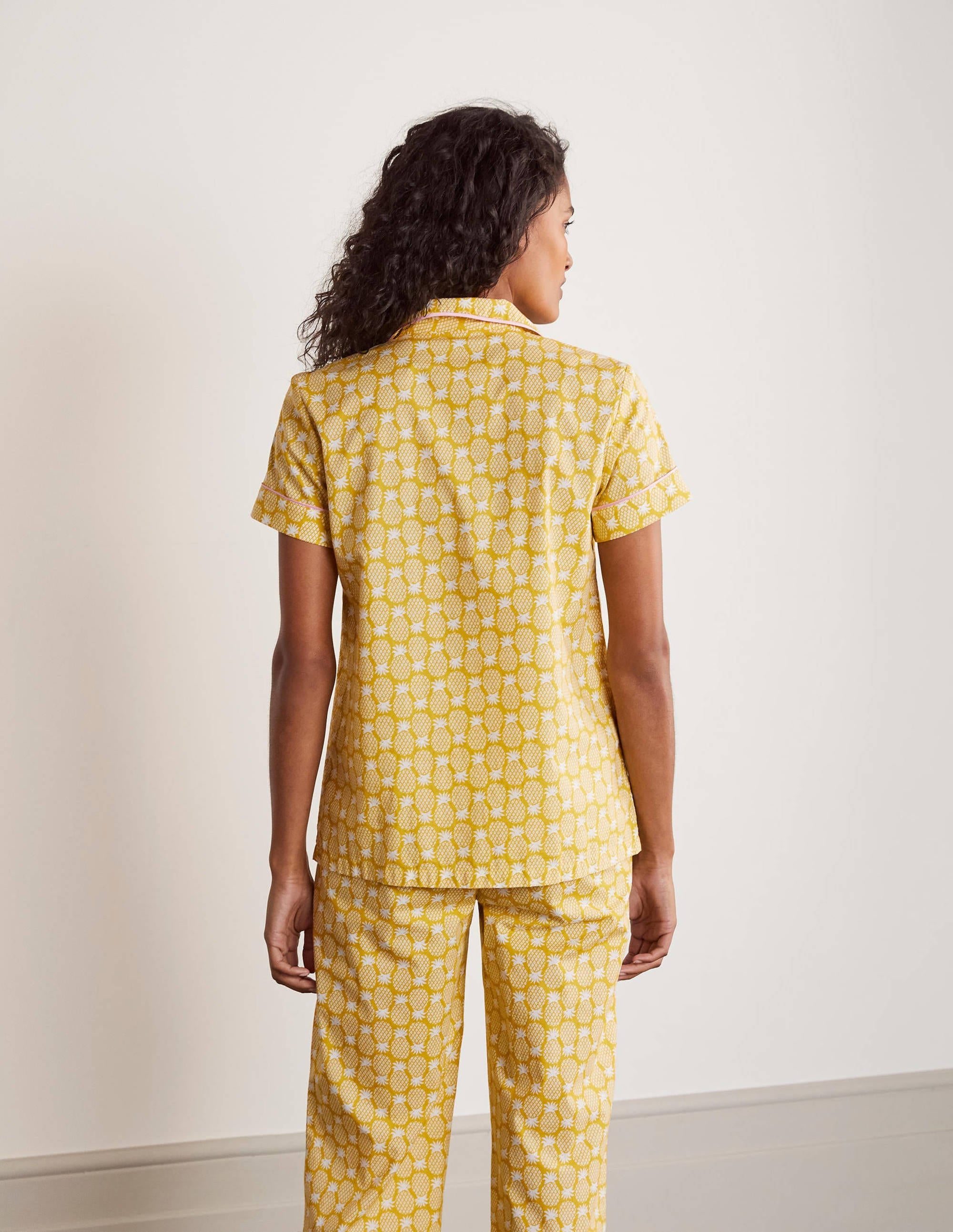 Phoebe PJ Shirt-Chartreuse, Pineapple Geo - Image 2