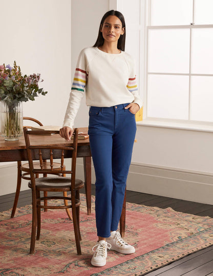 Jean slim droit longueur cheville-Bleu abyssal-4