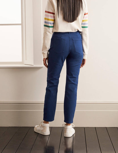 Jean slim droit longueur cheville-Bleu abyssal-2