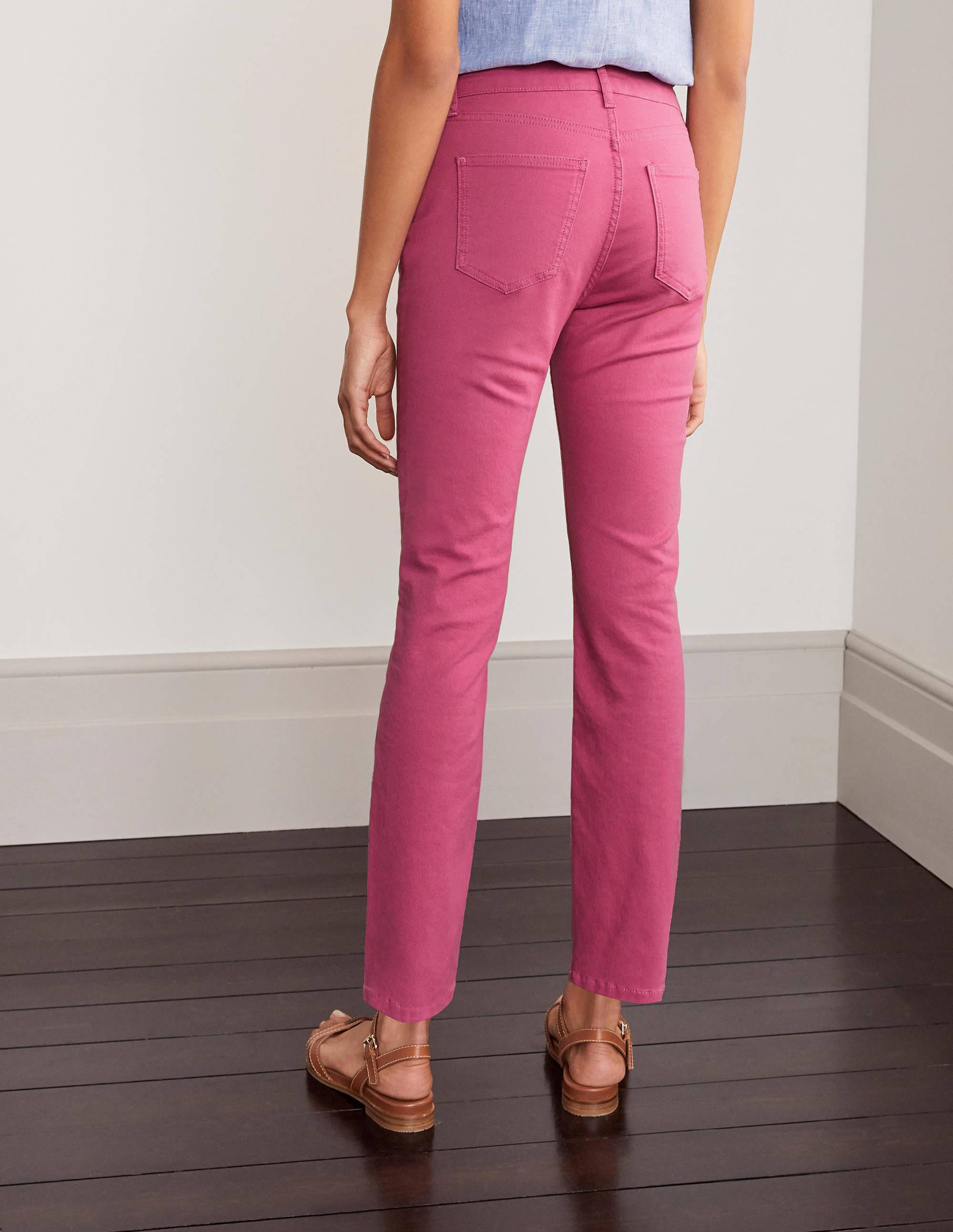 Jean slim droit longueur cheville-Sorbet fruits rouges - Image 2