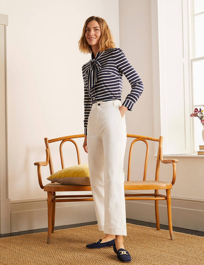 7/8-Jeans mit Aufschlag-Ecru-4