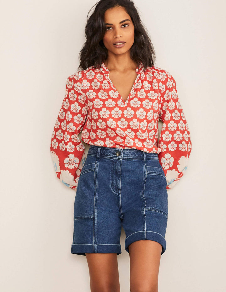 Abingdon Chino-Shorts-Mittleres Vintageblau