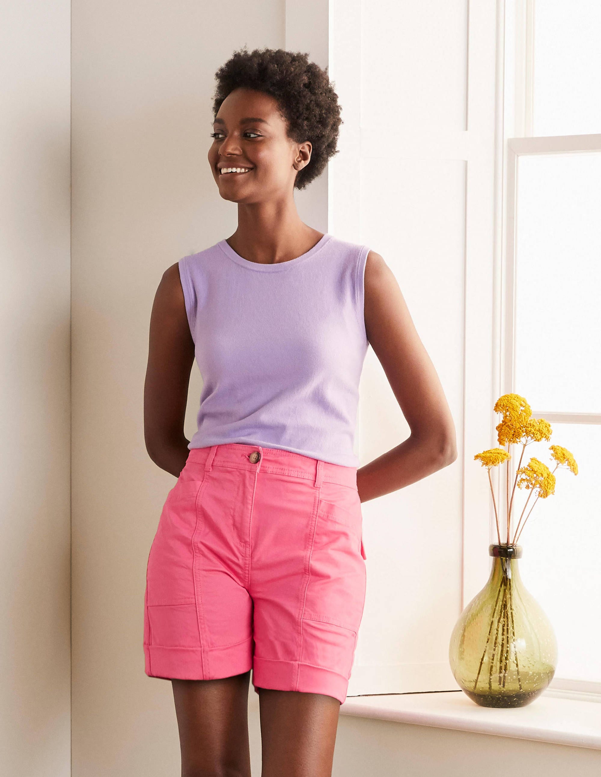 Short chino Abingdon-Rose coucher de soleil - Image 4