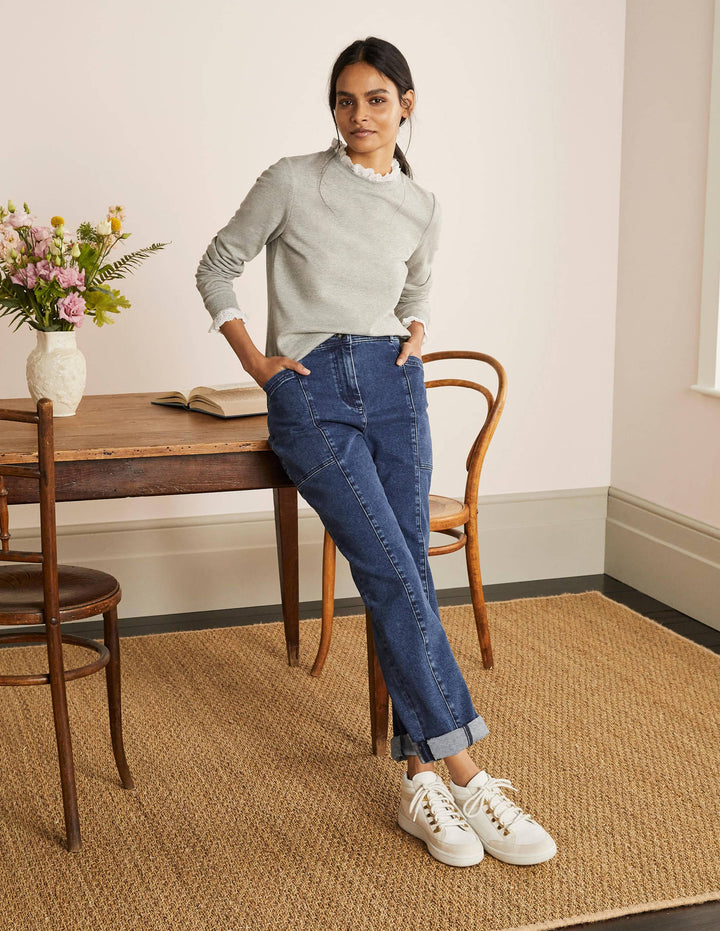 Abingdon Chinohose-Mittleres Vintageblau