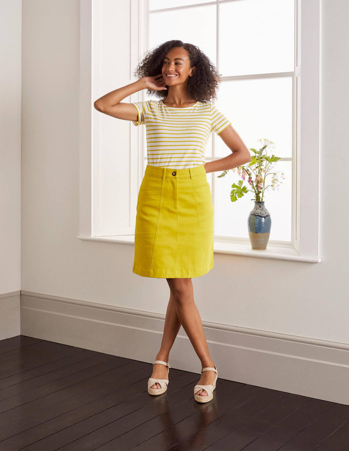 Abingdon Minirock-Schwefelgelb