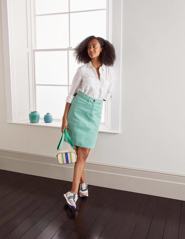Abingdon Mini Skirt-Apple Mint