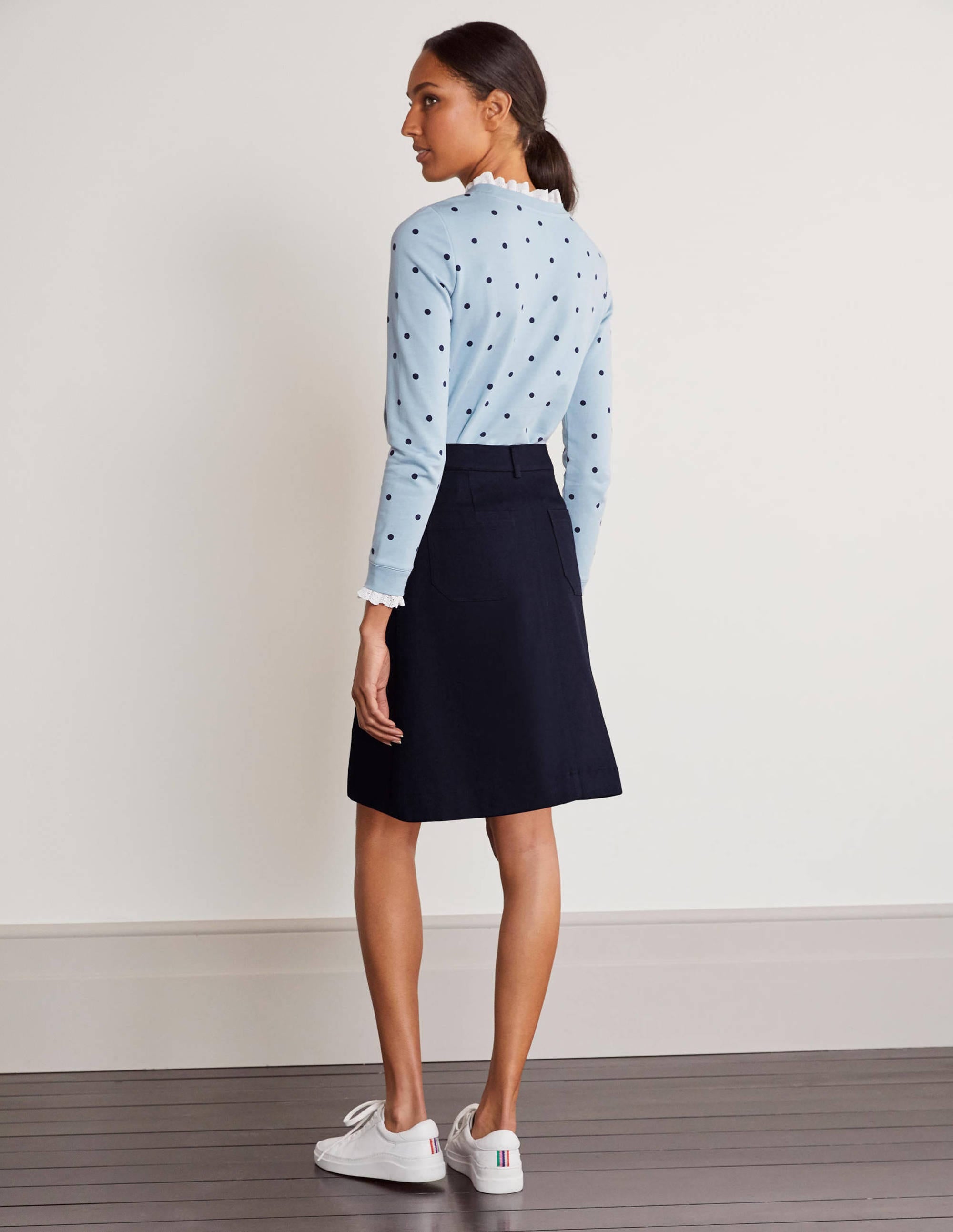 Mini-jupe Abingdon-Bleu marine - Image 2