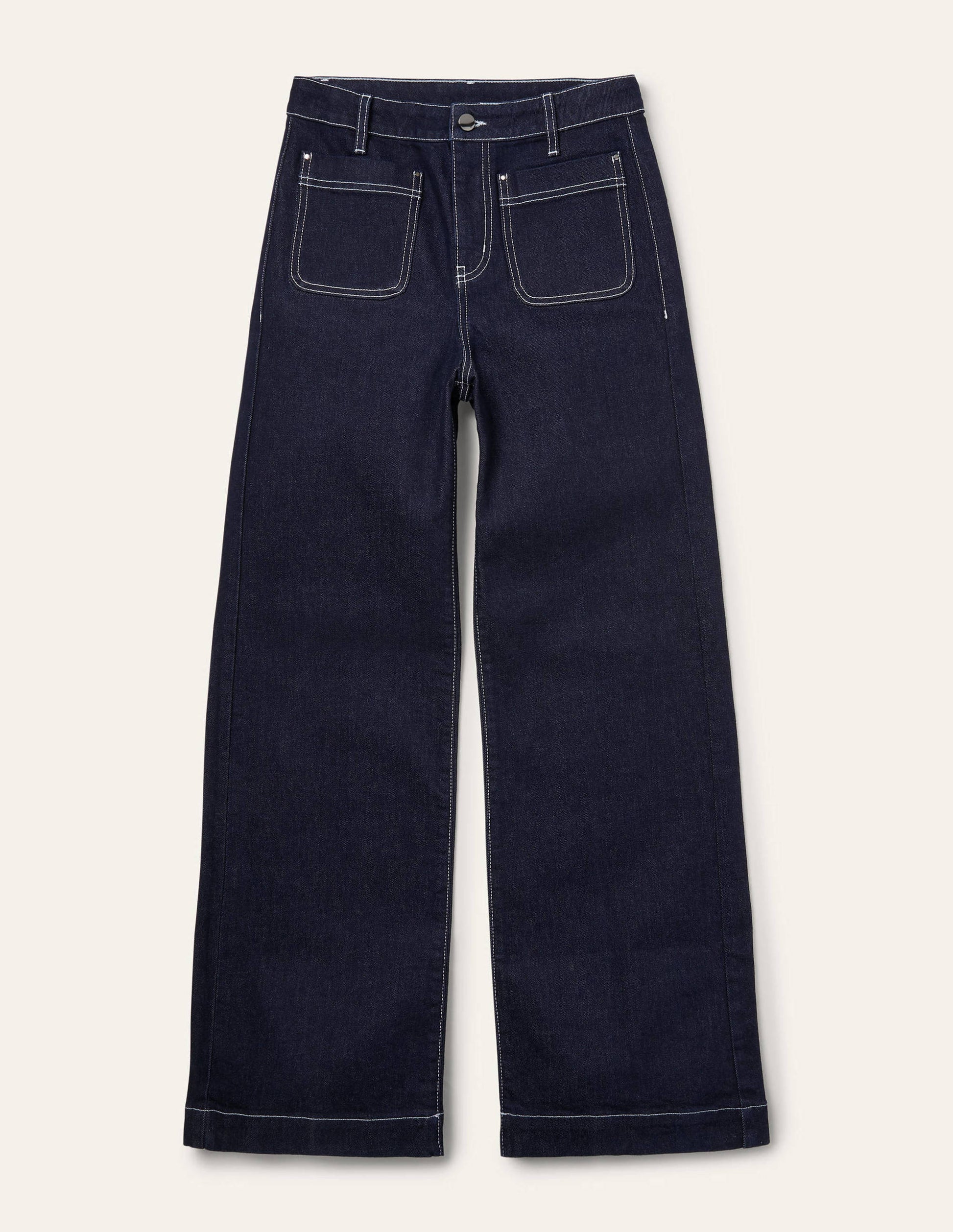 Jean large avec poches plaquées-Indigo-5