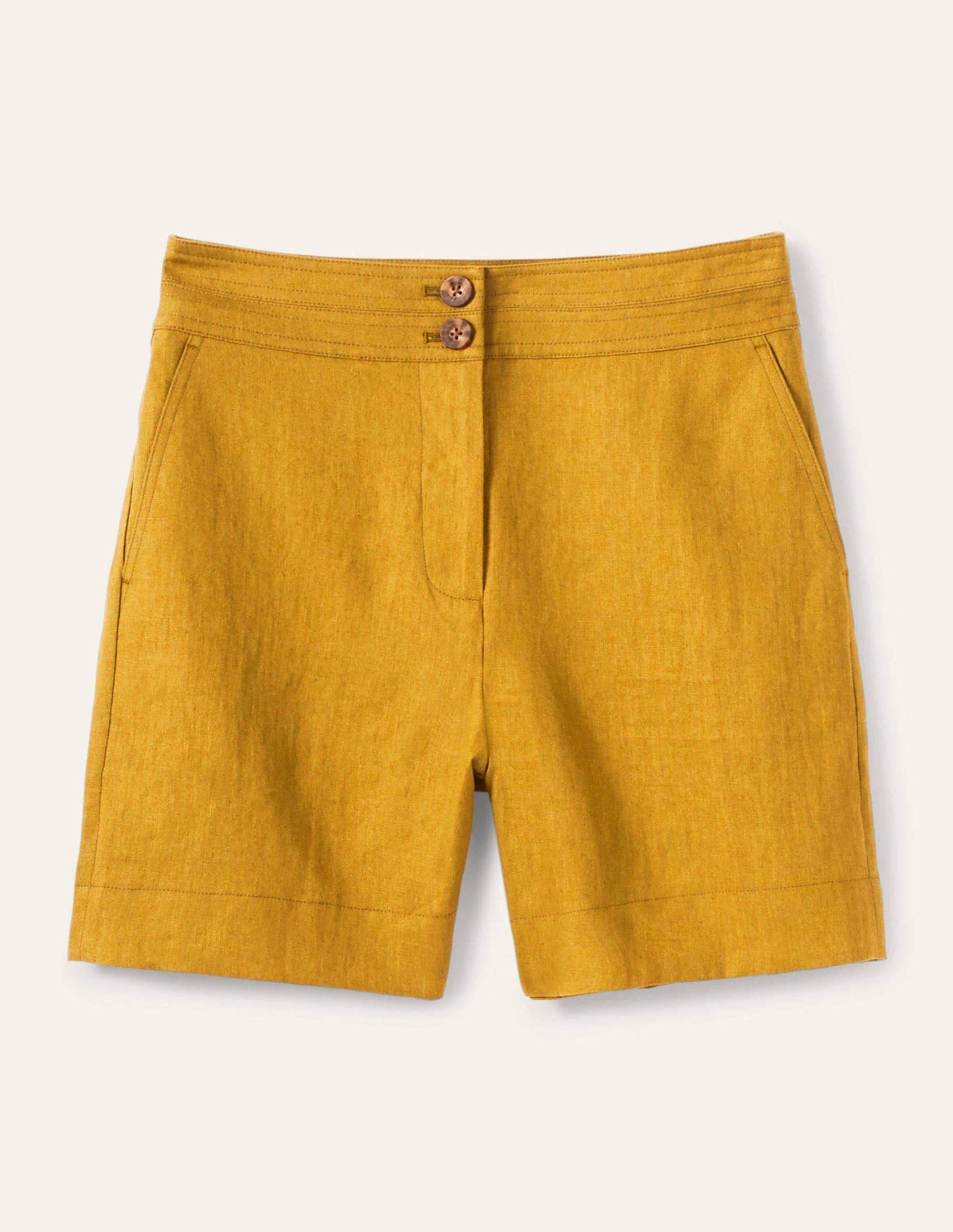 Cornwall Leinenshorts-Sonnengelb-5