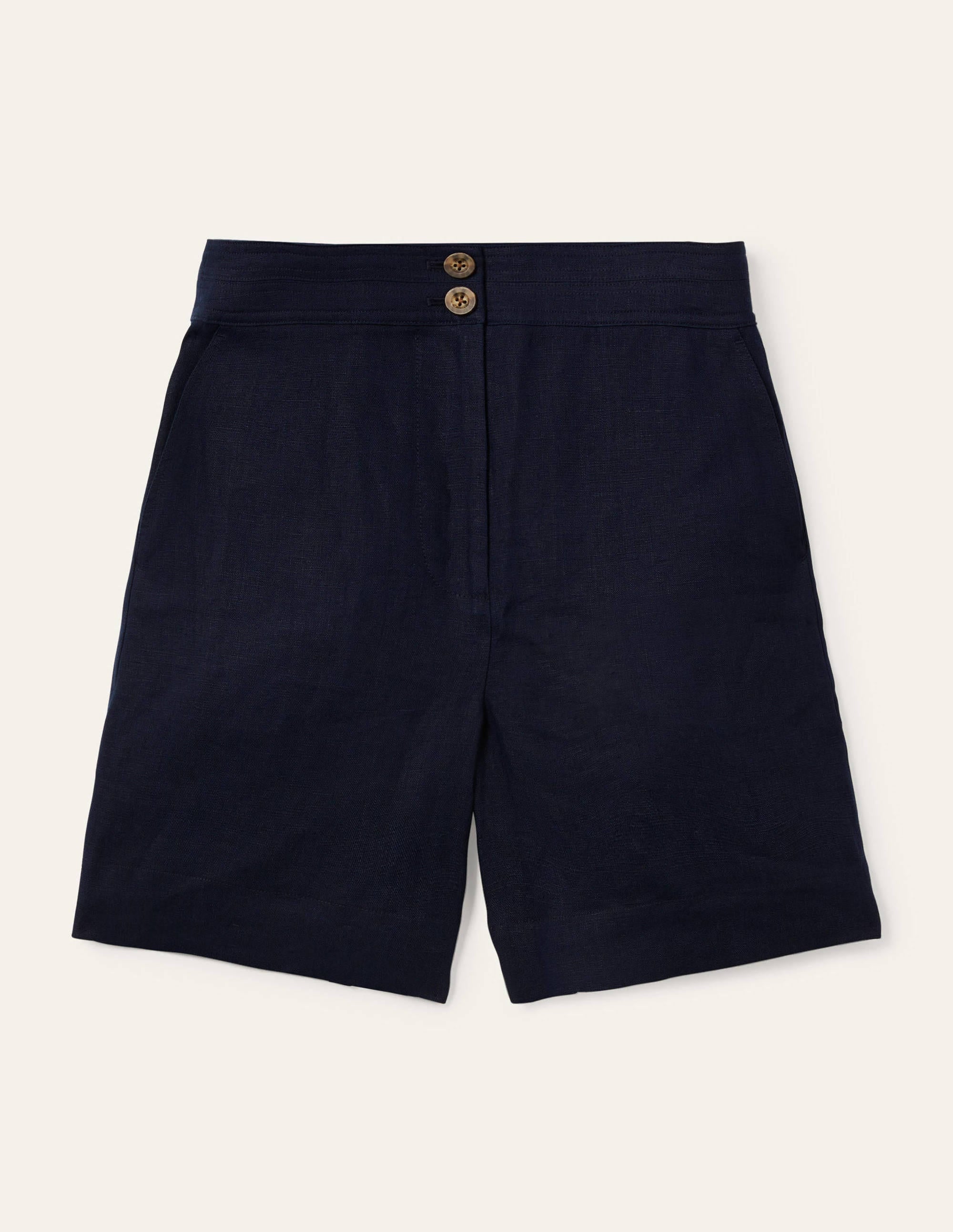 Cornwall Leinenshorts-Marineblau - Image 5