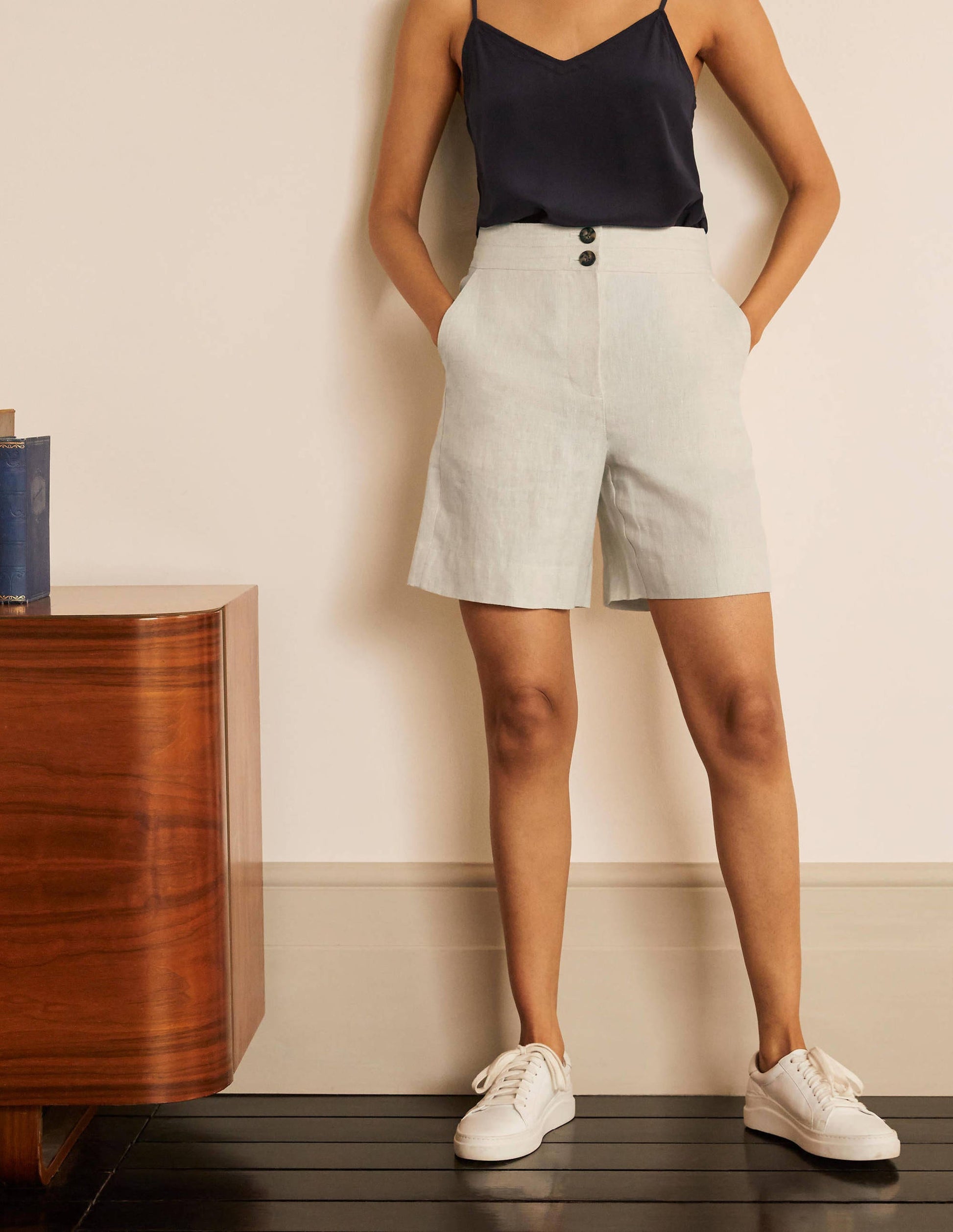 Short Cornwall en lin-Couleur naturelle-1