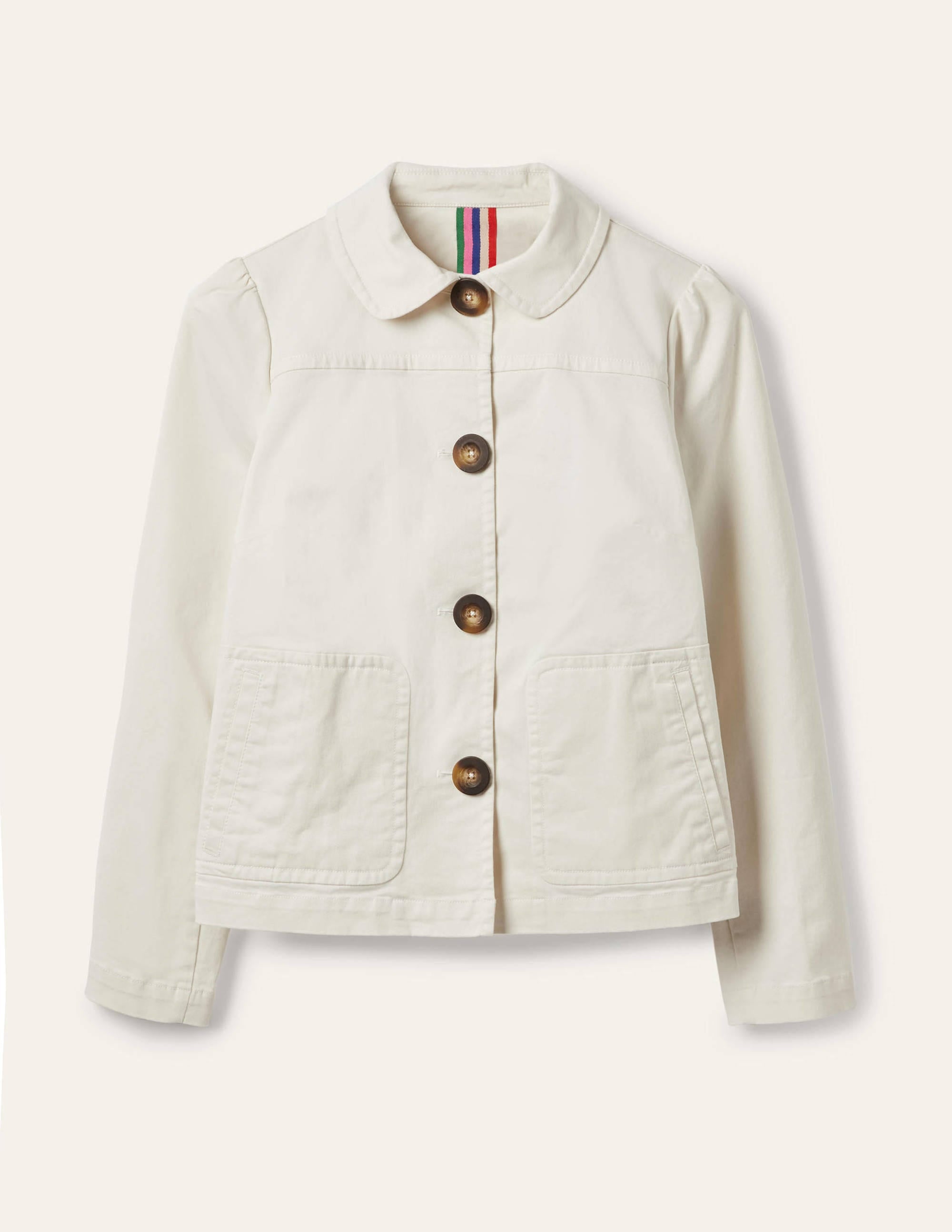 Jacke mit Taschendetails-Ecru - Image 5