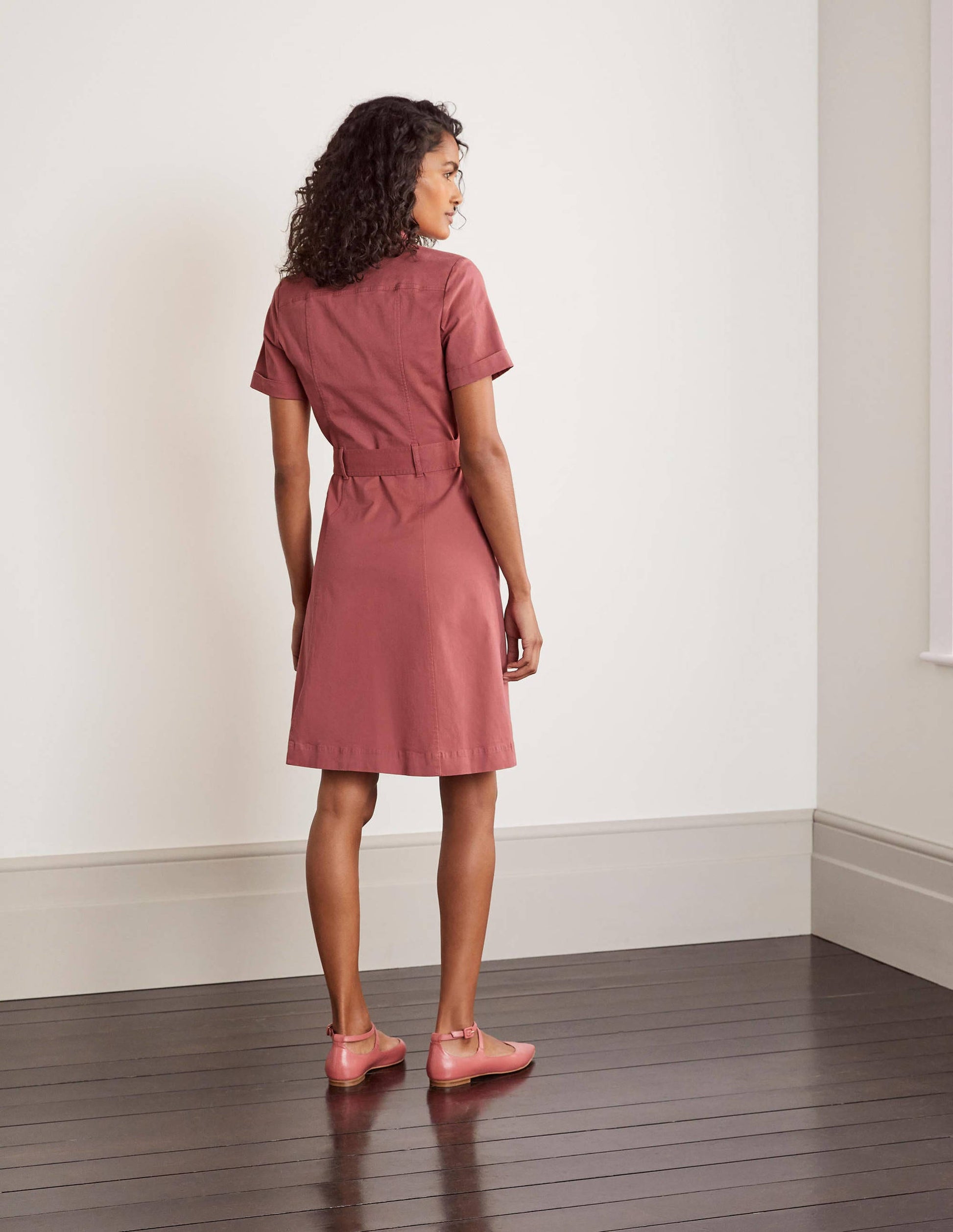 Cecily Hemdblusenkleid-Graurosa-2