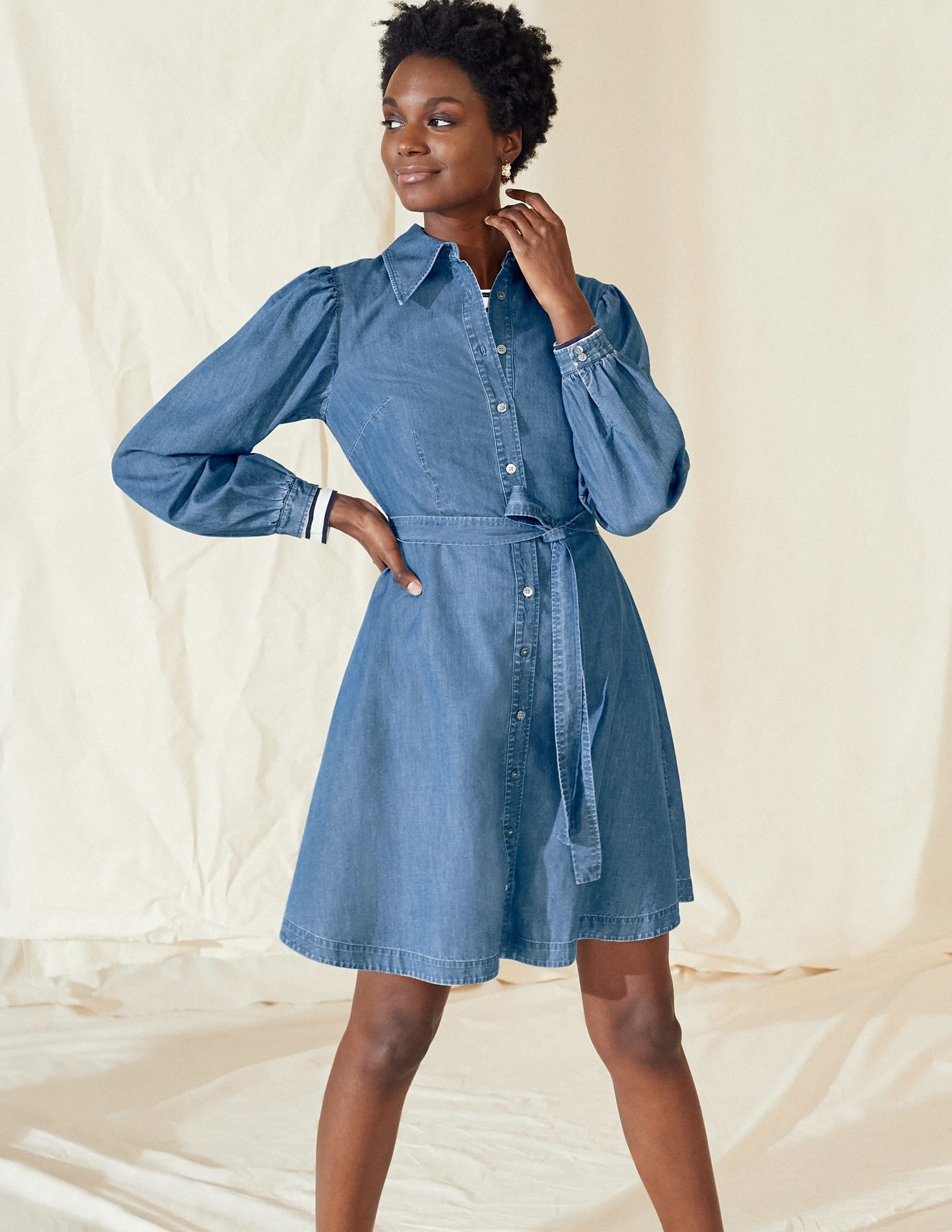 Robe-chemise Charlotte-Denim vintage moyen - Image 5