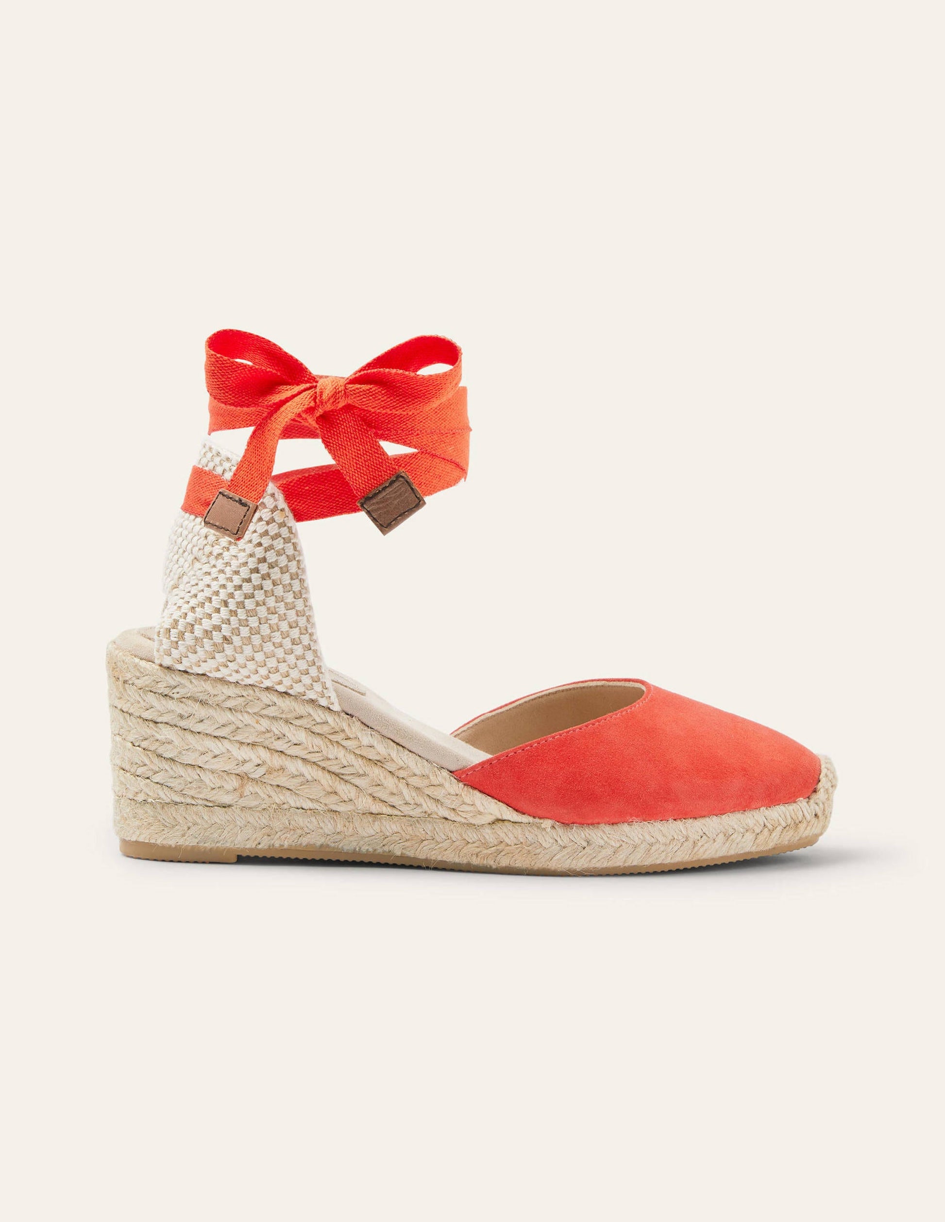 Cassie Espadrilles mit Keilabsatz-Kirschrot-2
