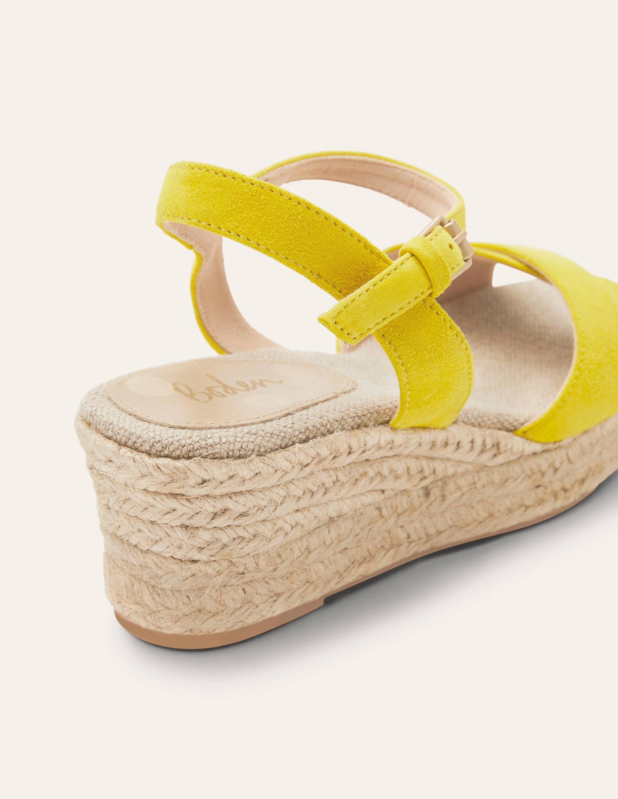 Compensées Jasmine façon espadrilles-Chartreuse - Image 3