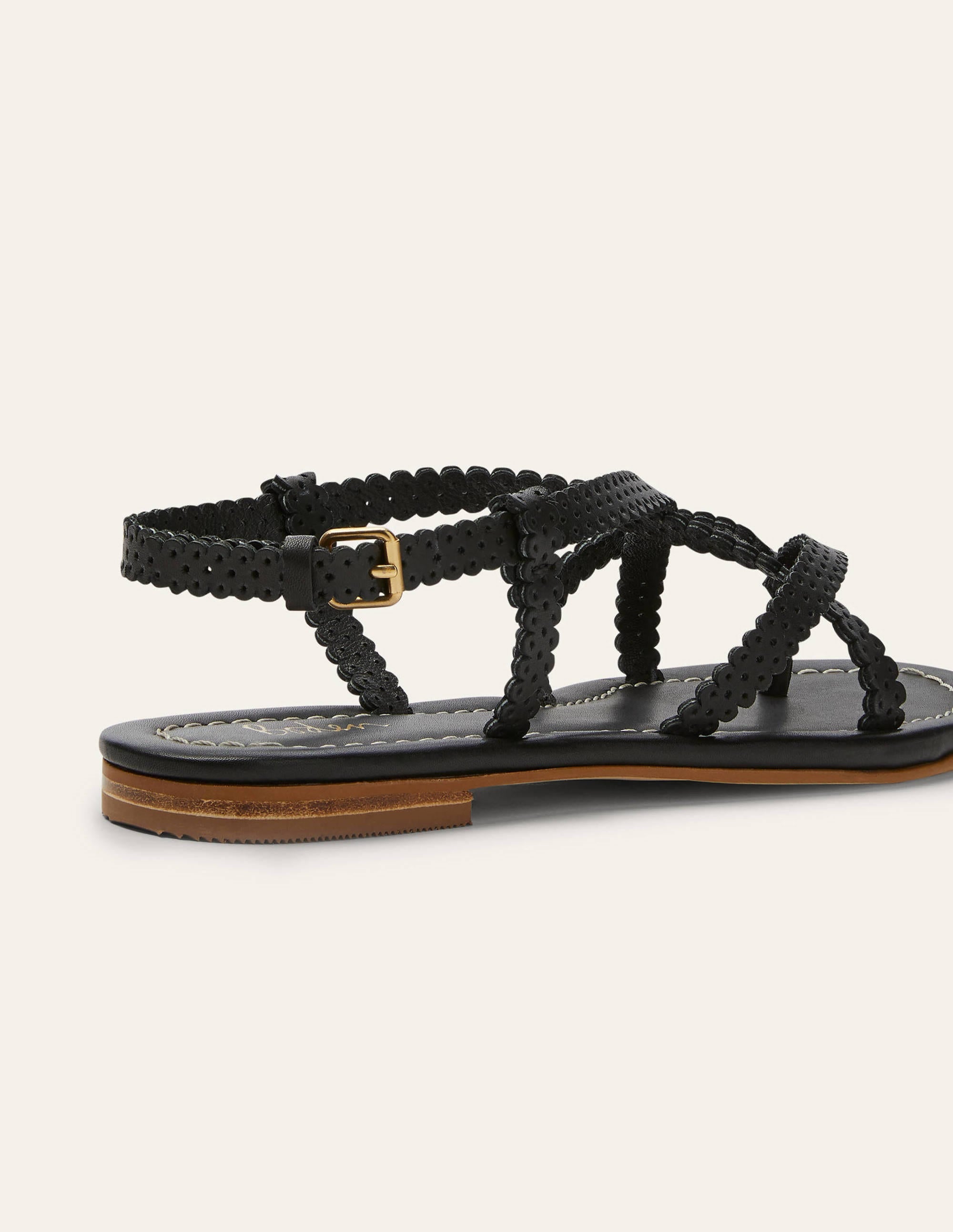 Deborah Strappy Sandals-Black - Image 4