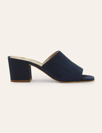 Mules à talon Elsie-Bleu marine-2