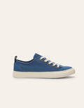 Tennis en toile de coton-Chambray bleu