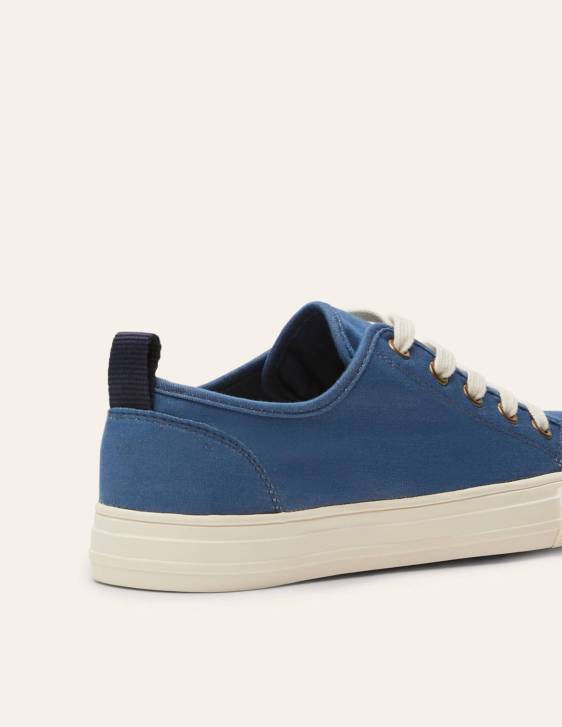 Tennis en toile de coton-Chambray bleu-2