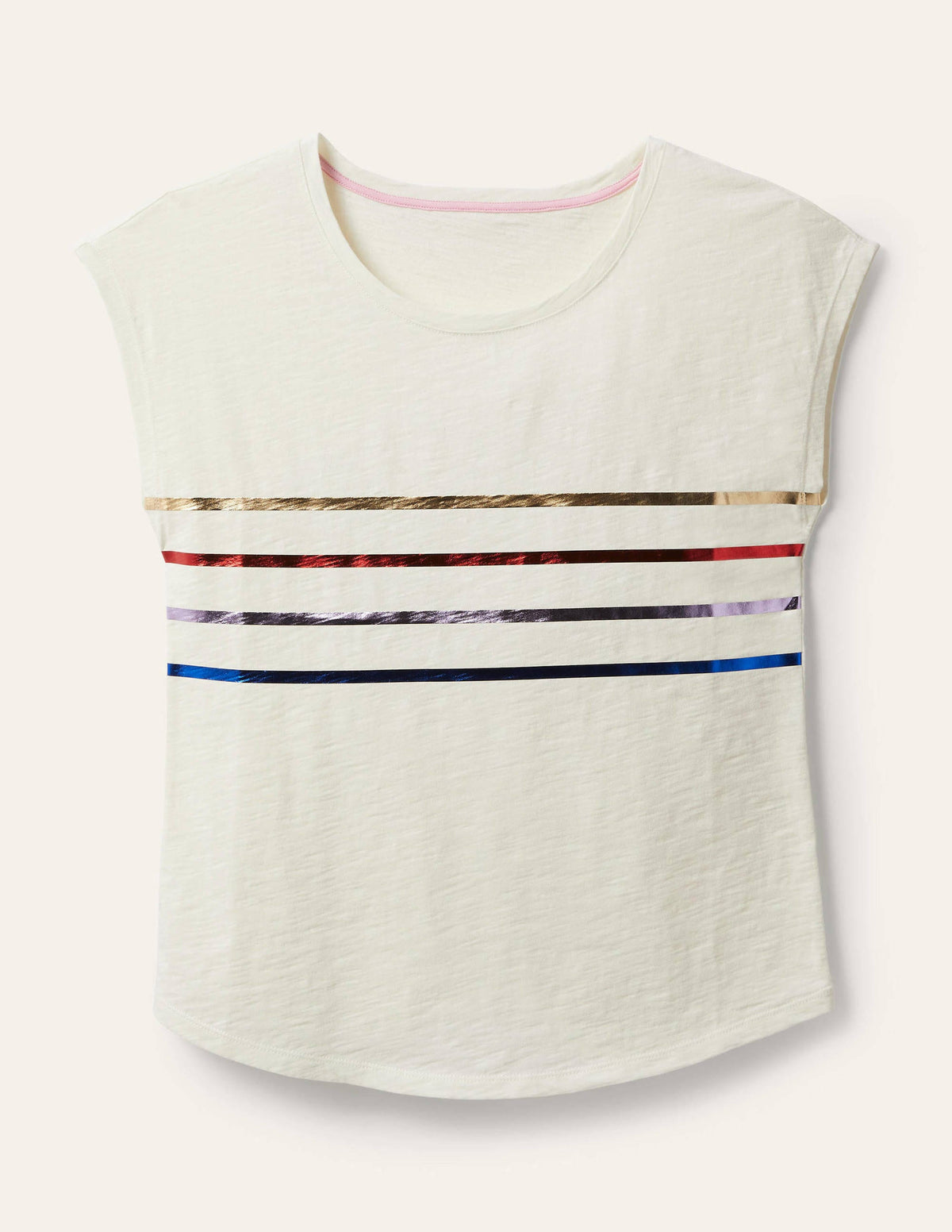 Robyn Jersey-T-Shirt-Regenbogen-Folienstreifen - Image 5