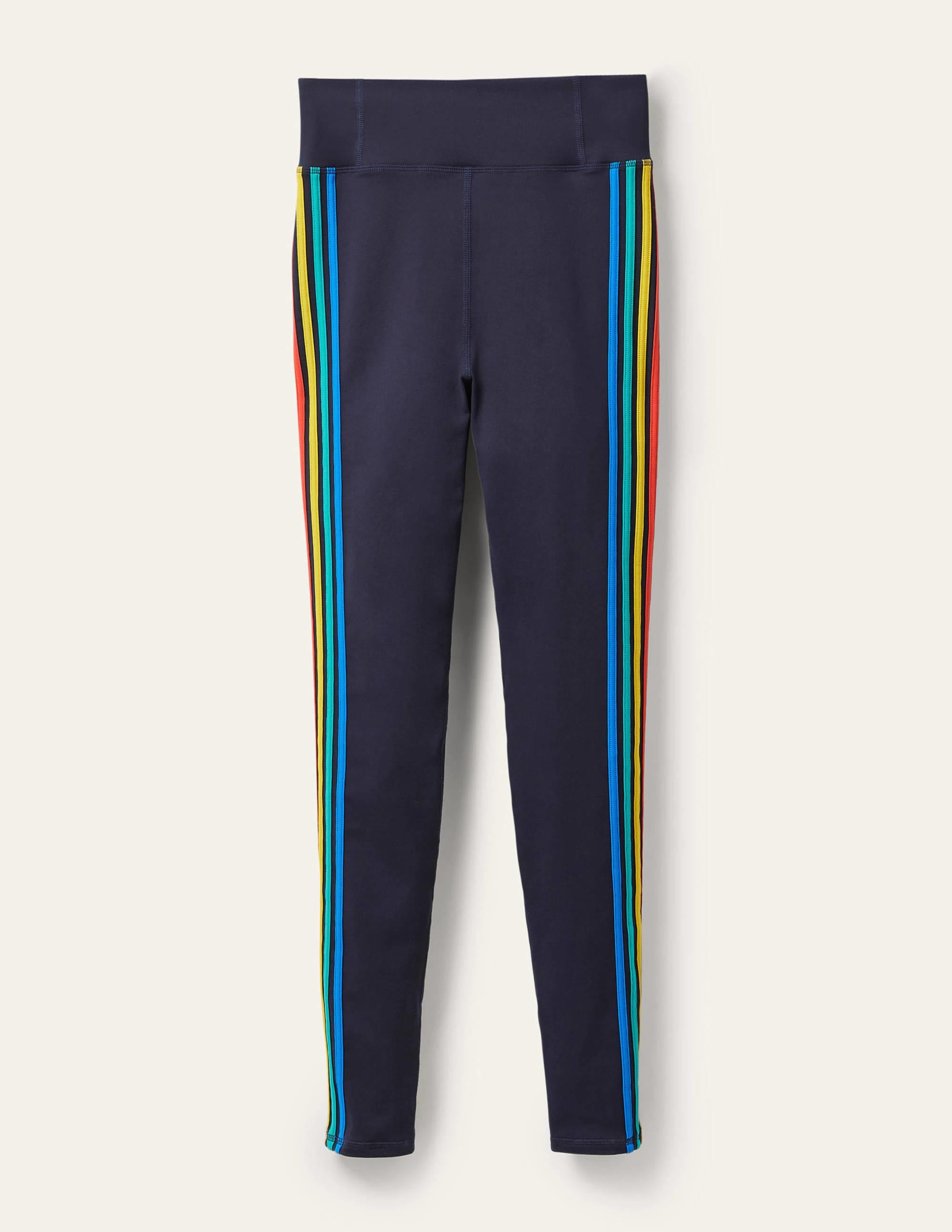Leggings mit hohem Bund-Navy/Bunt, Seitenstreifen - Image 7