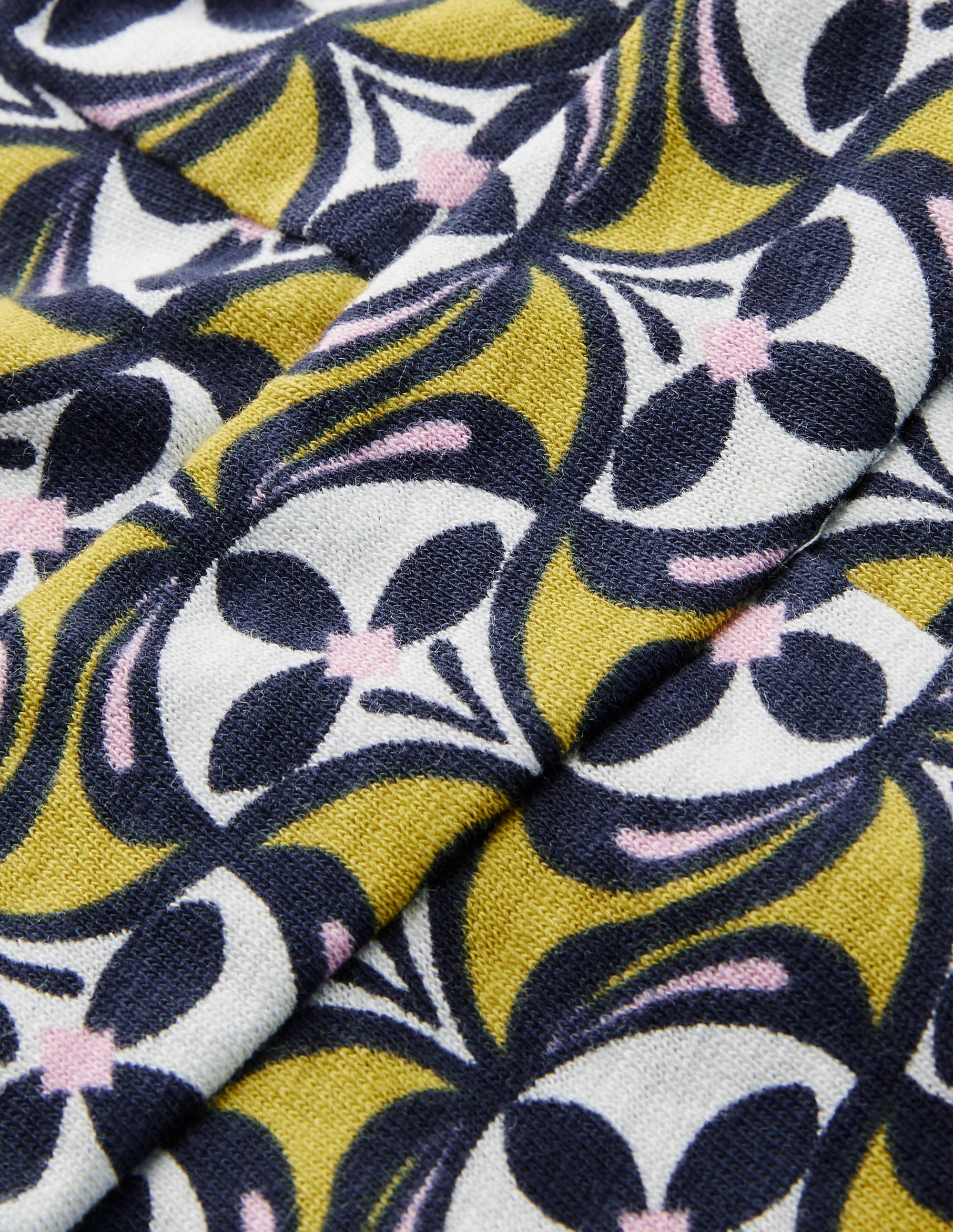 Robe Florrie en jersey-Chartreuse, éventail fleuri - Image 5