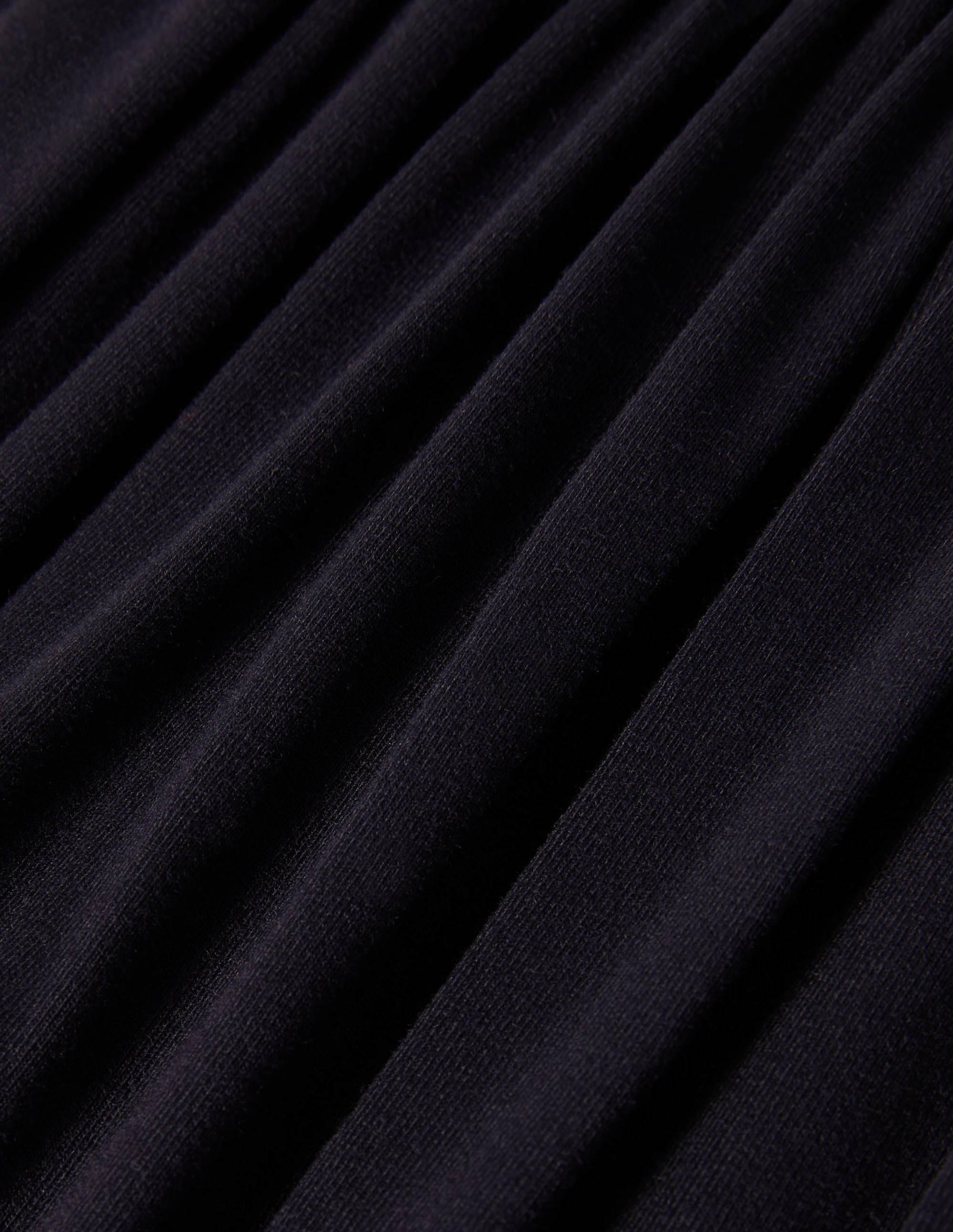 Ruched Waist Skirt-Navy - Image 6