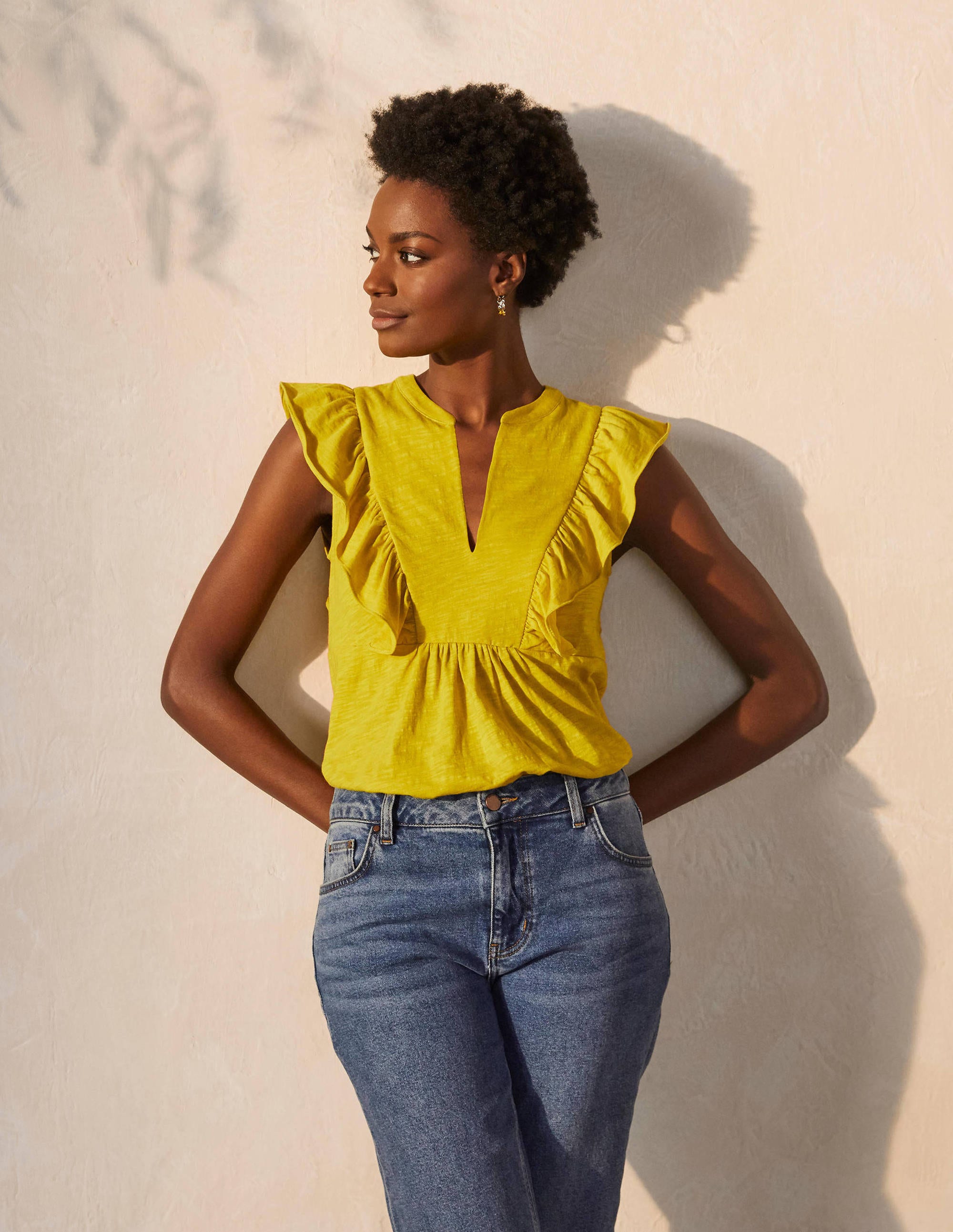 Judith Jerseyshirt-Schwefelgelb - Image 1