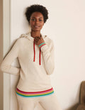 Sweat à capuche Morton en maille-Oatmeal Melange