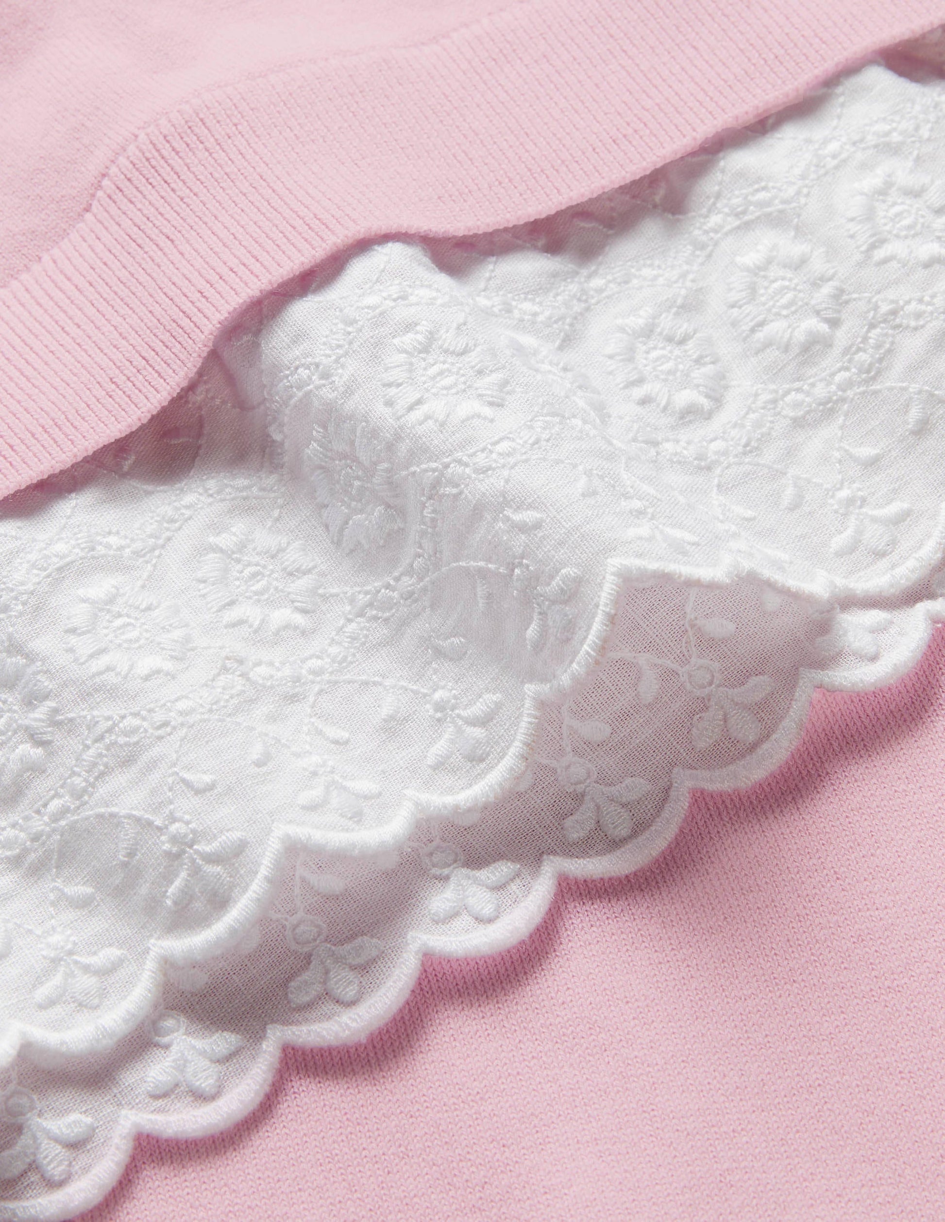 Pull Lauderdale volanté en coton-Pivoine tendre-5