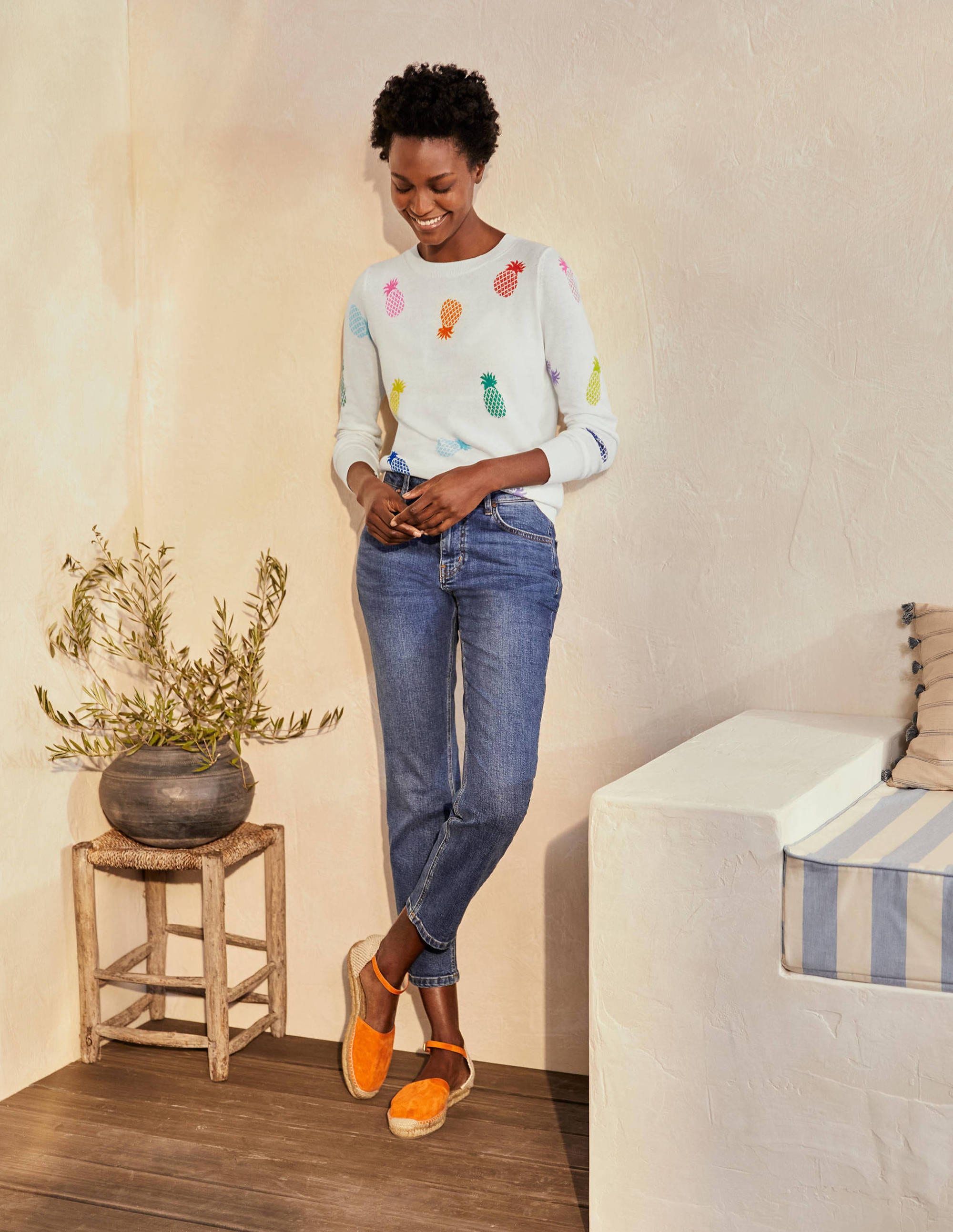 Pull Banbury en coton-Ananas ivoire - Image 2