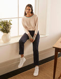 Pull Lytton étincelant-Avoine chiné