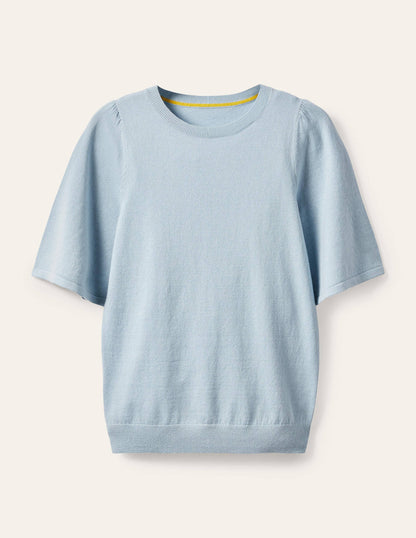 Abbotsbury Strick-T-Shirt-Surfblau-6