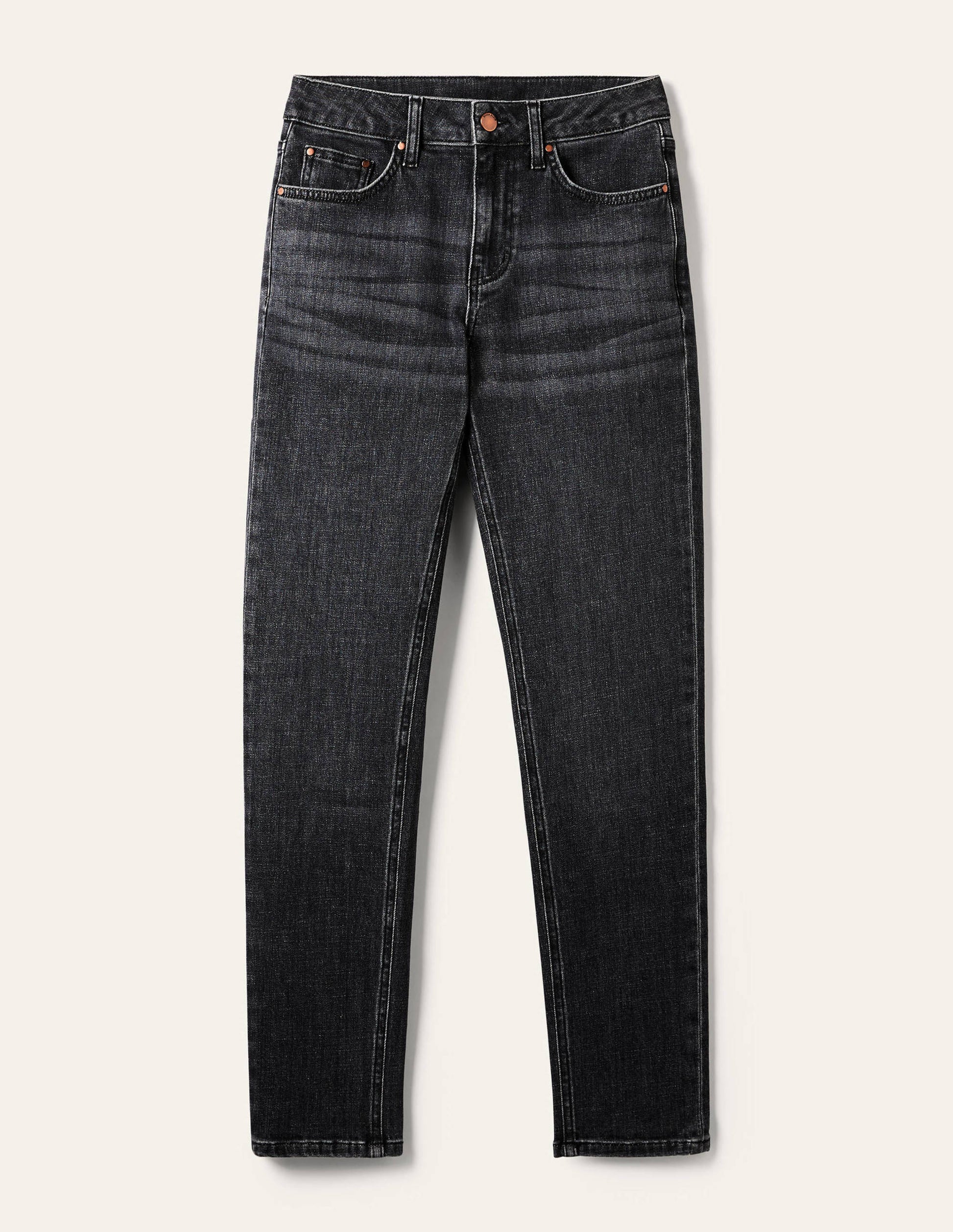 Jean girlfriend-Gris authentique-5