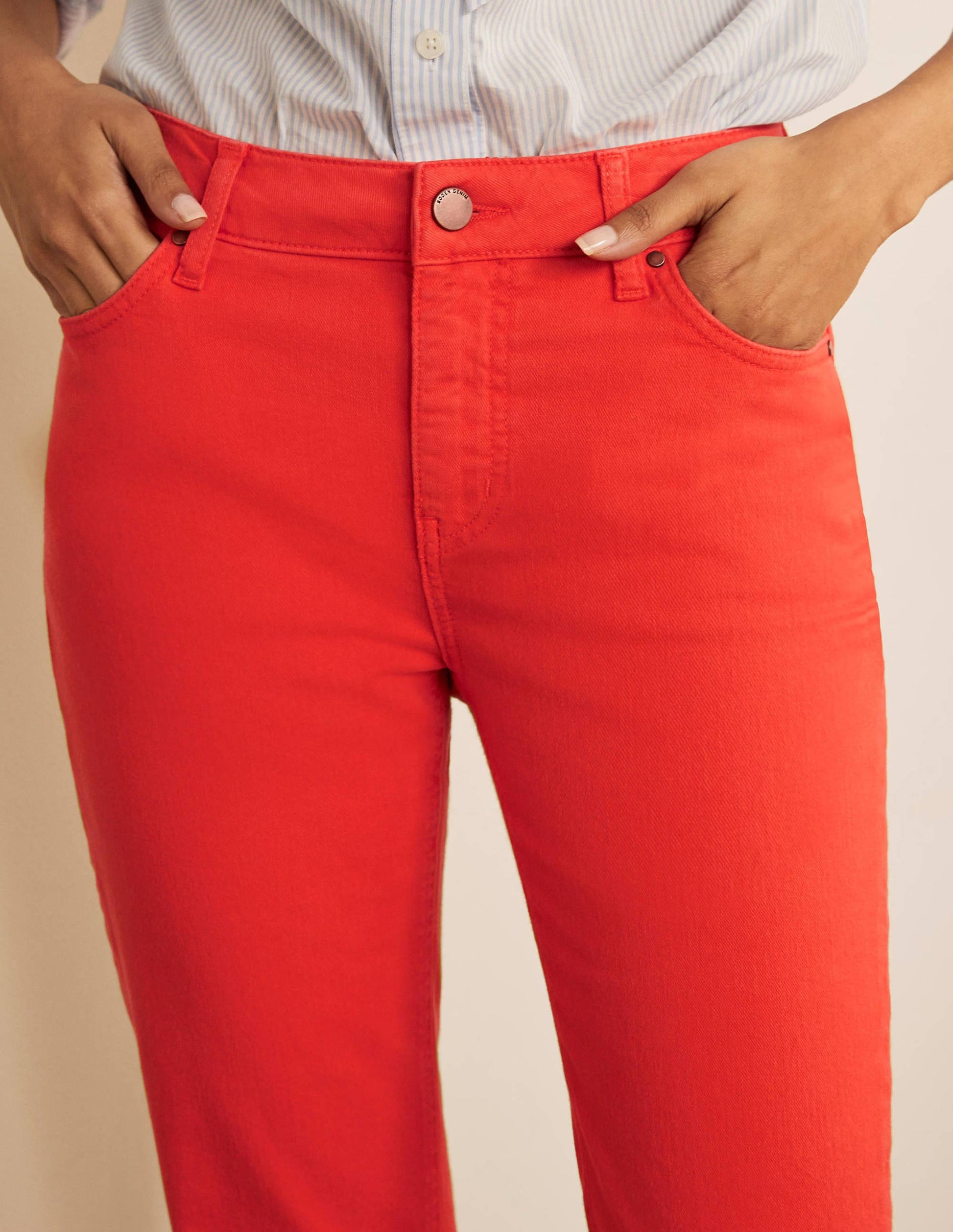 Slim Straight Ankle Skimmers-Cherry Red-3