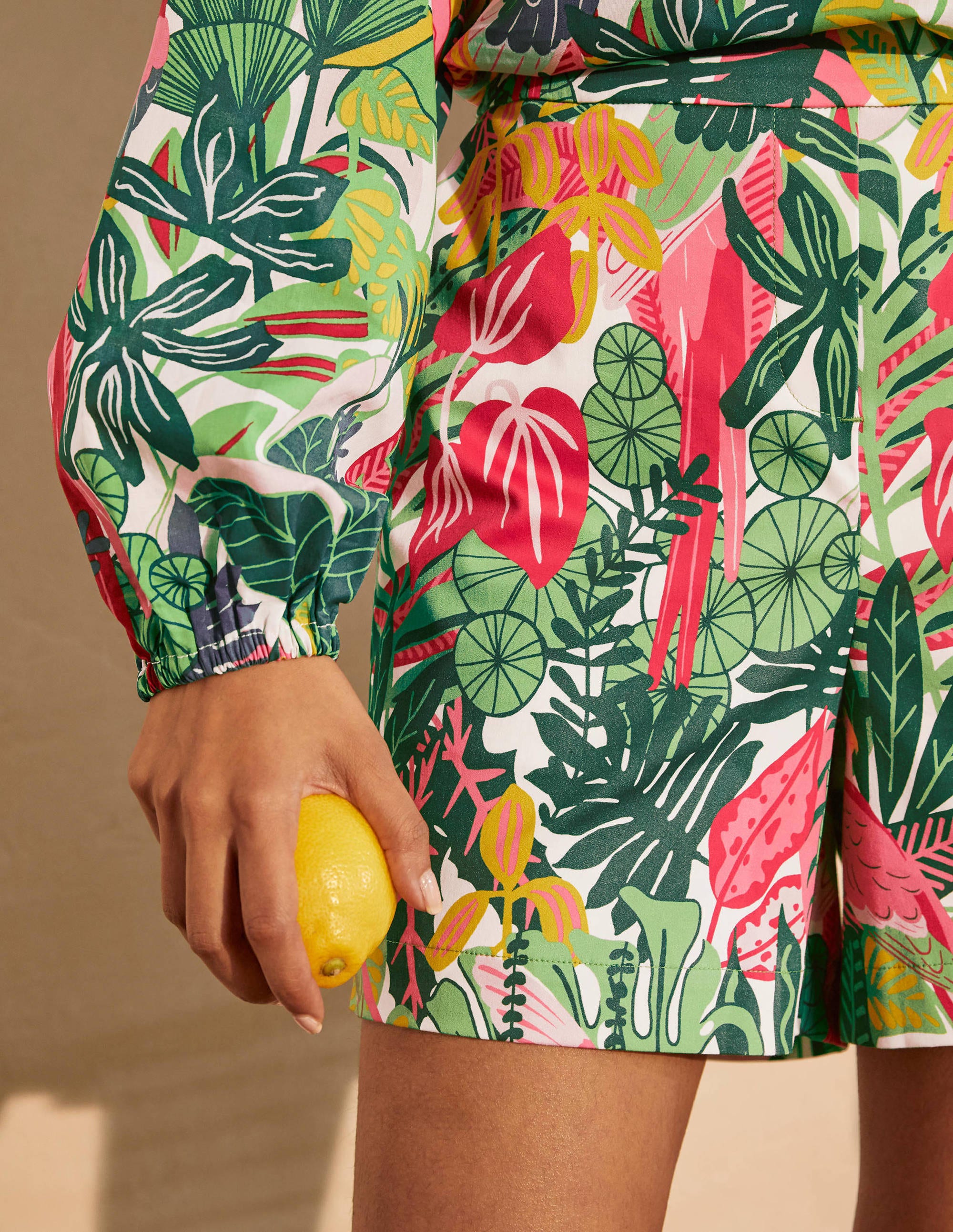 Short Danby à enfiler-Feuille de palmier, motif Paradise Jungle - Image 3